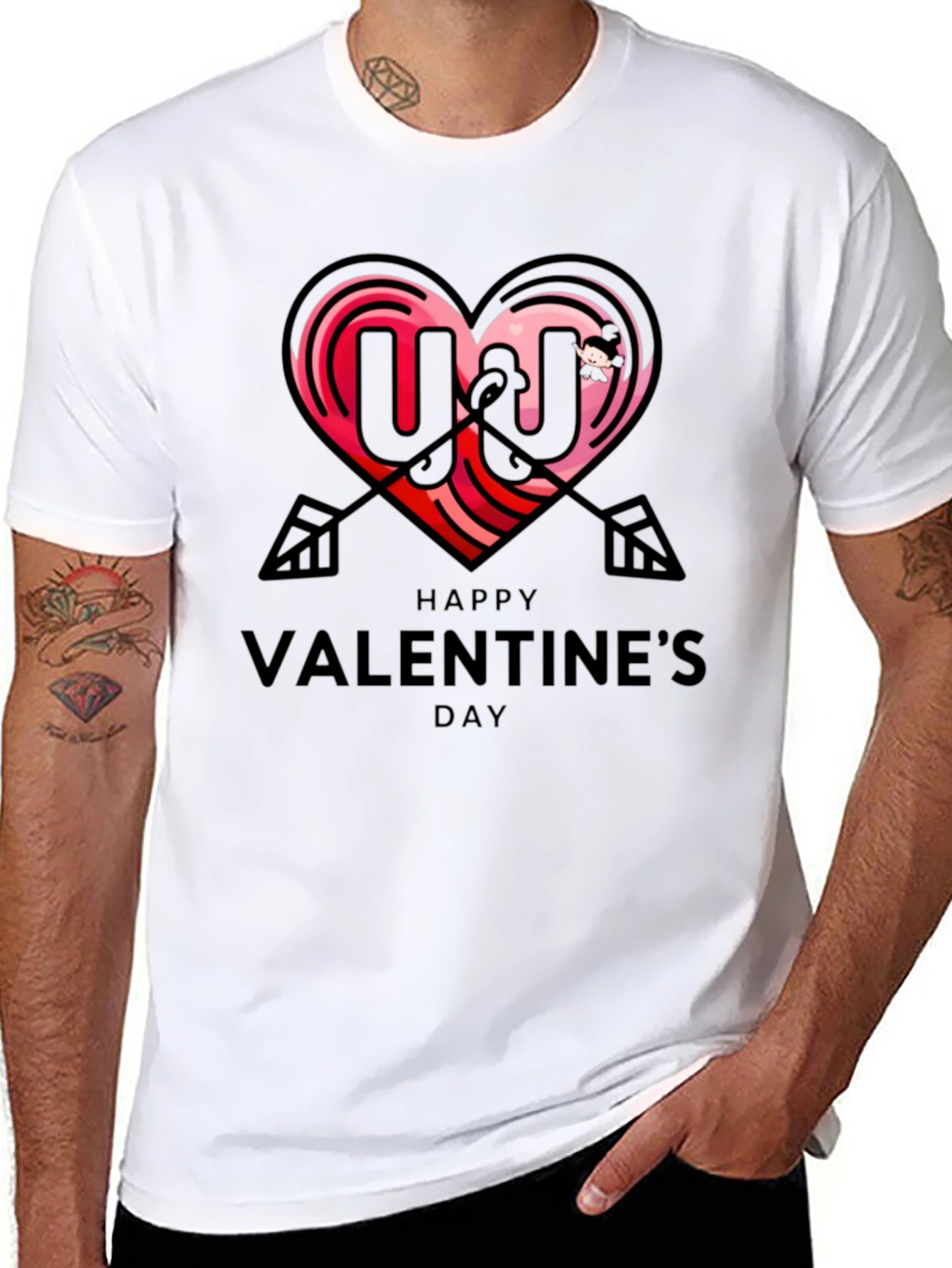Happy Valentines Day Graphic T-Shirt