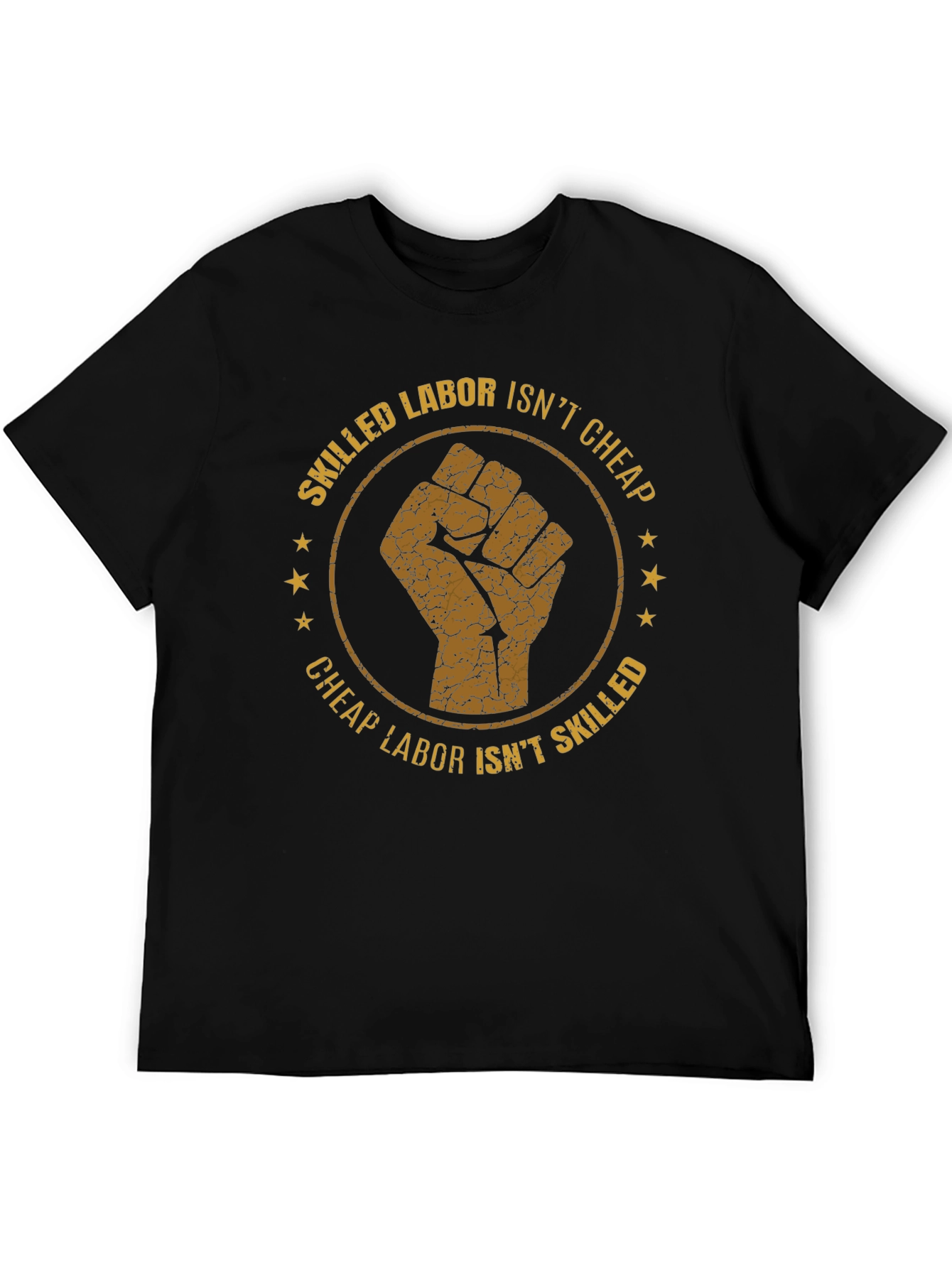 Skilled Labor Fist Graphic Black T-Shirt