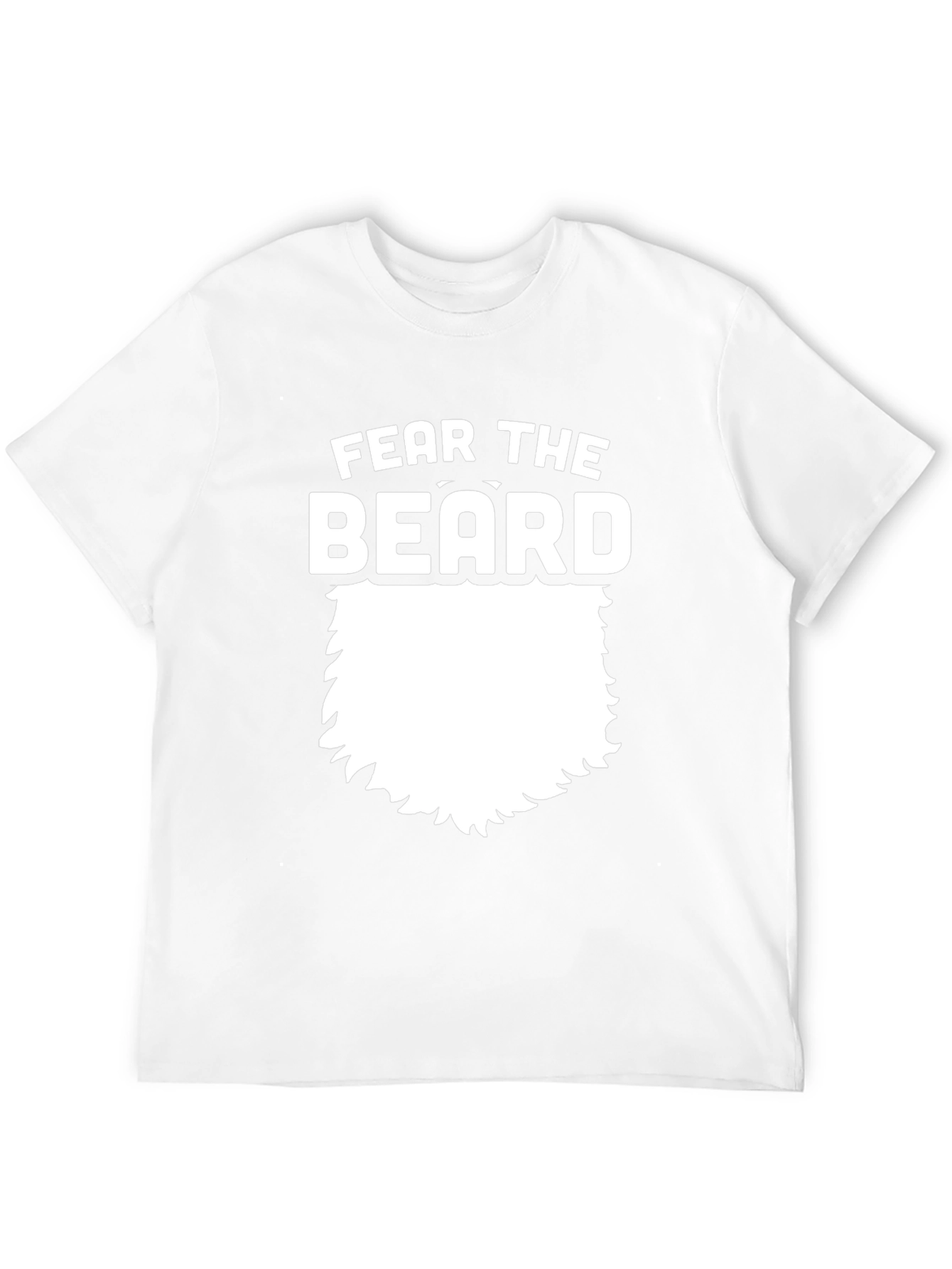 Fear The Beard Graphic Tee - Black Cotton T-Shirt