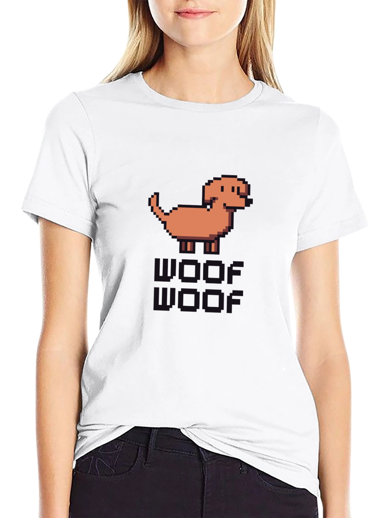Pixel Dog T-Shirt - Retro Gaming Style