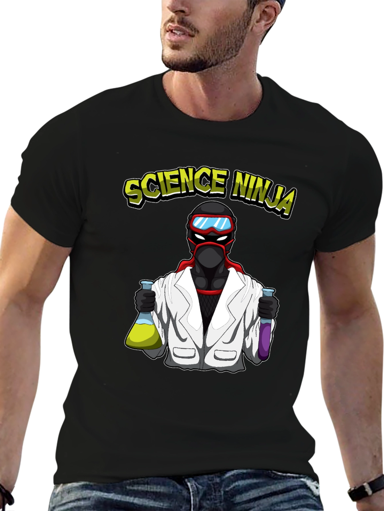 Science Ninja T-Shirt - Geeky Cool Design