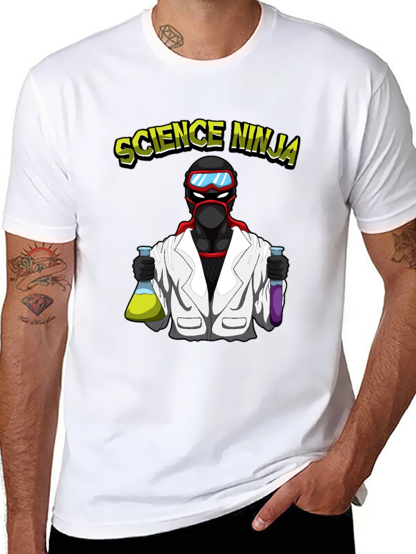 Science Ninja T-Shirt - Geeky Cool Design