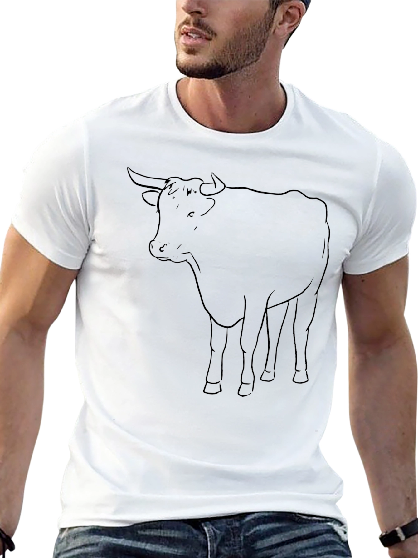 Bull Graphic Tee - Mens Black T-Shirt