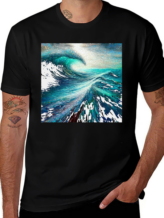 Ocean Wave Art Graphic Tee