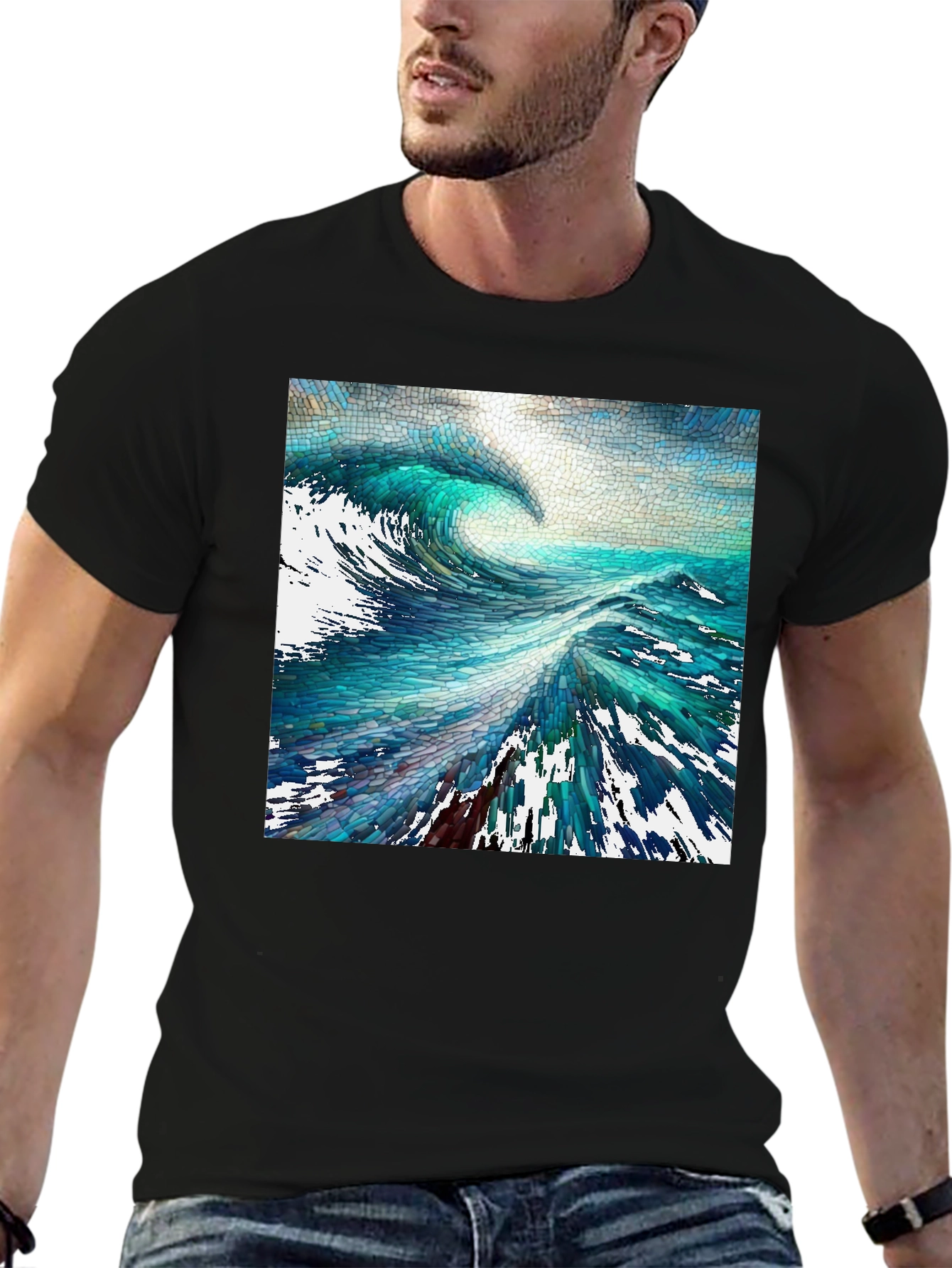 Ocean Wave Art Graphic Tee