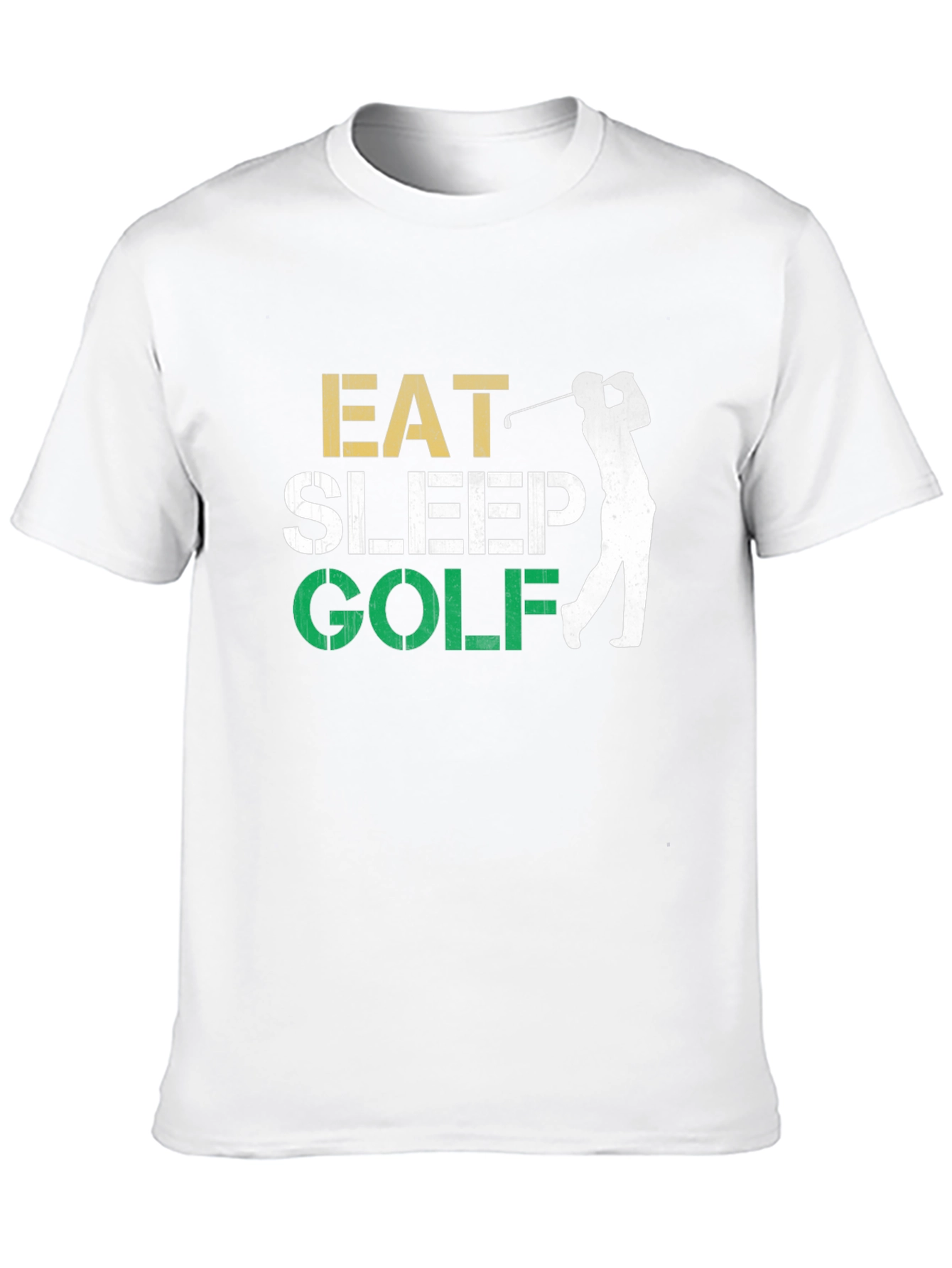 Eat Sleep Golf Black Graphic Tee