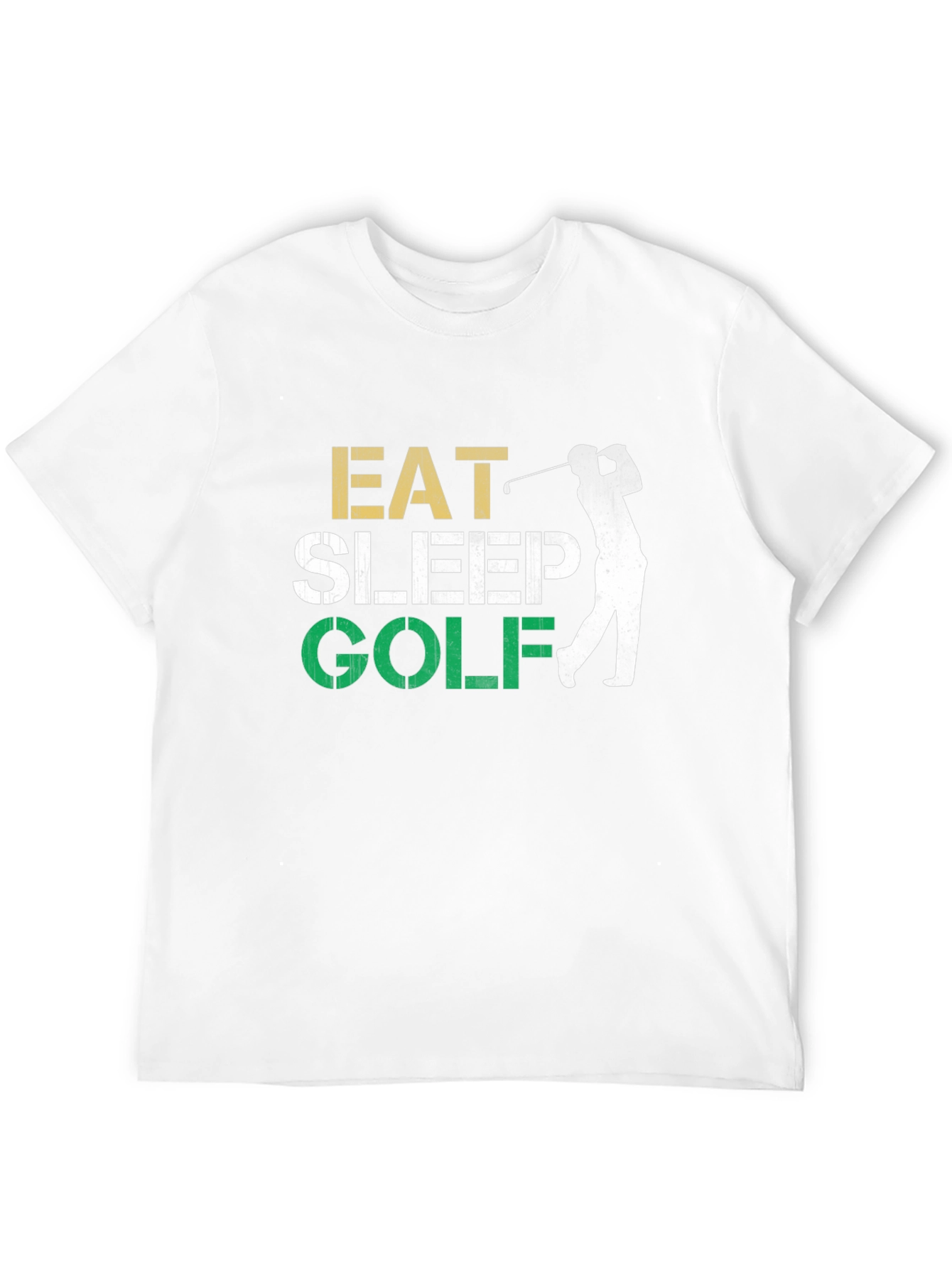 Eat Sleep Golf Black Graphic Tee