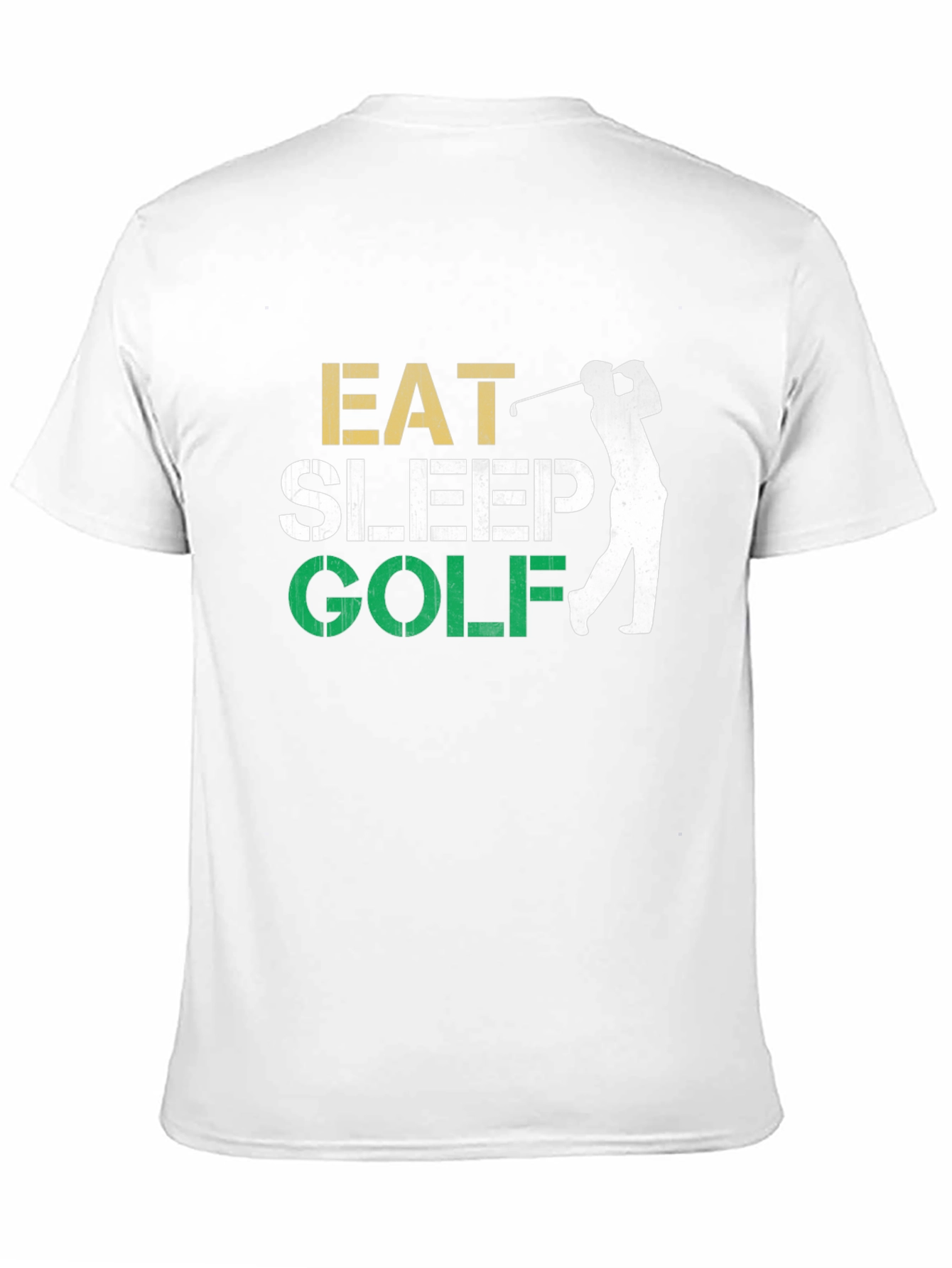 Eat Sleep Golf Black Graphic Tee