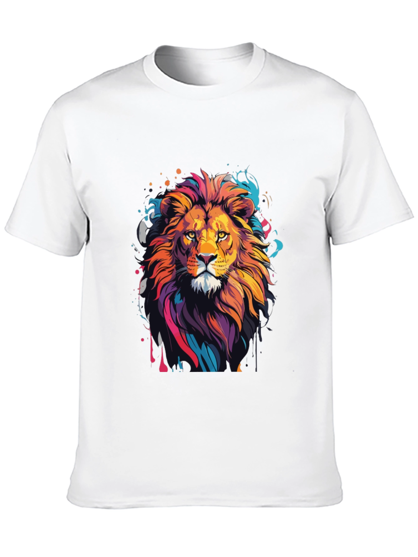 Lion Graphic Tee - Mens Black T-Shirt