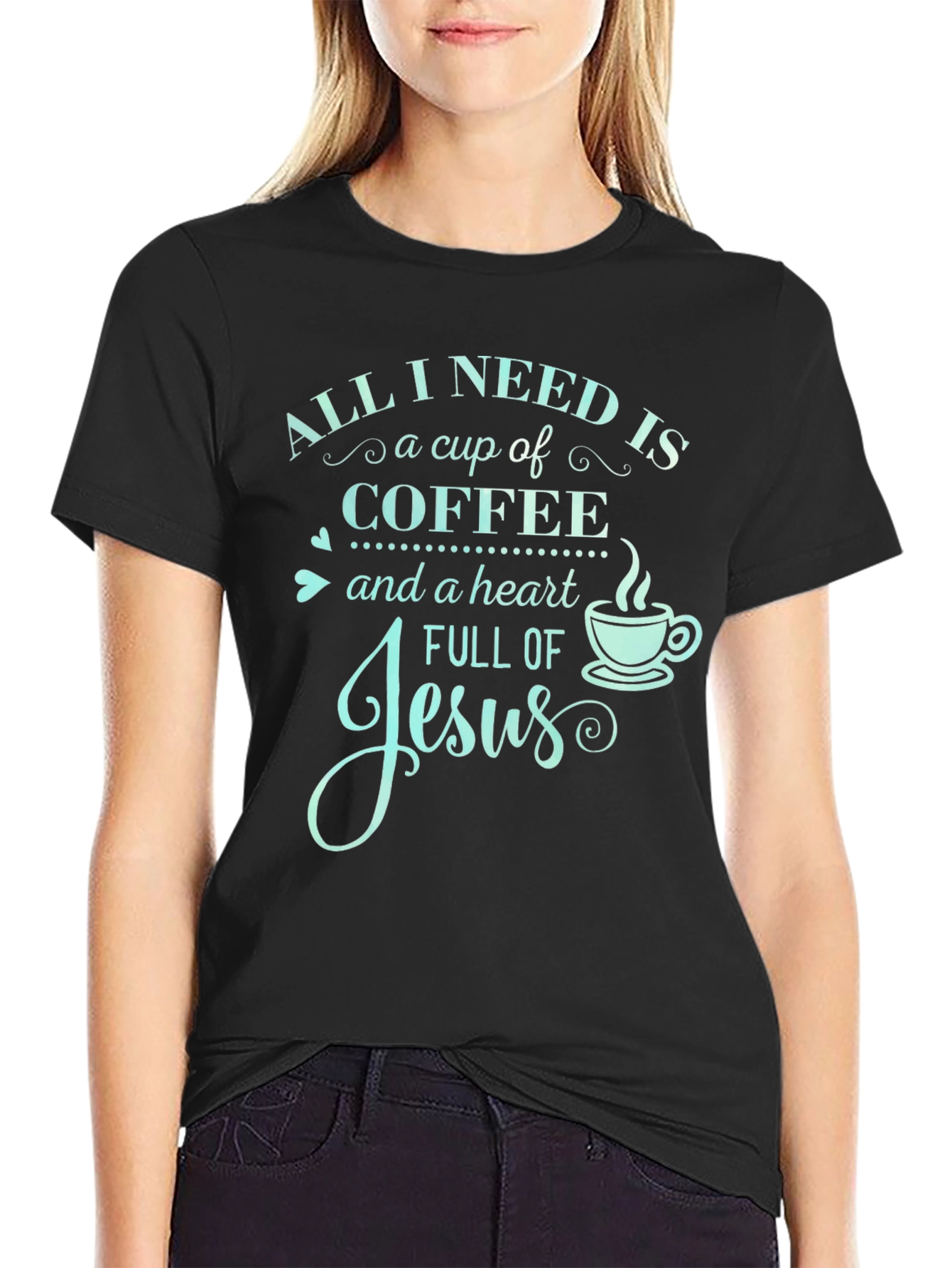 Coffee & Jesus Graphic T-Shirt