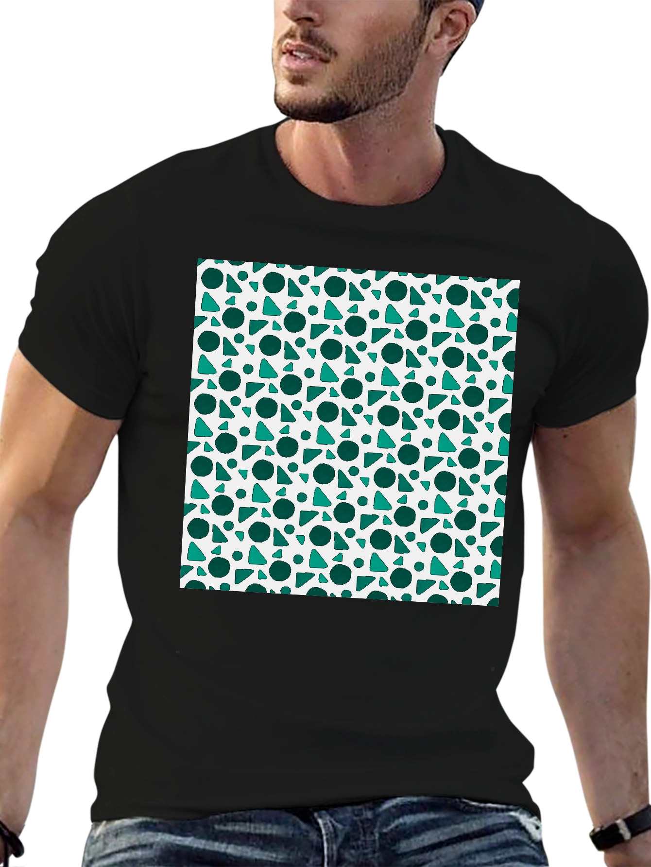 Geometric Pattern Tee - Cool Casual Style