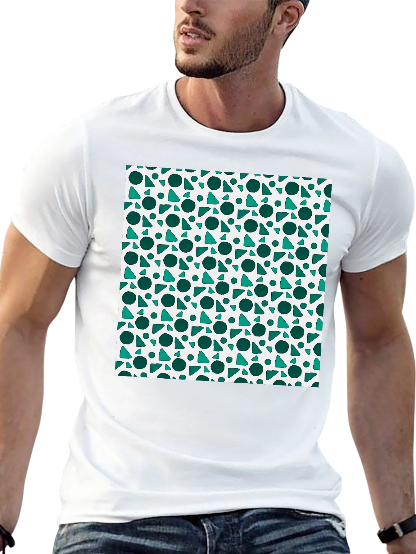 Geometric Pattern Tee - Cool Casual Style