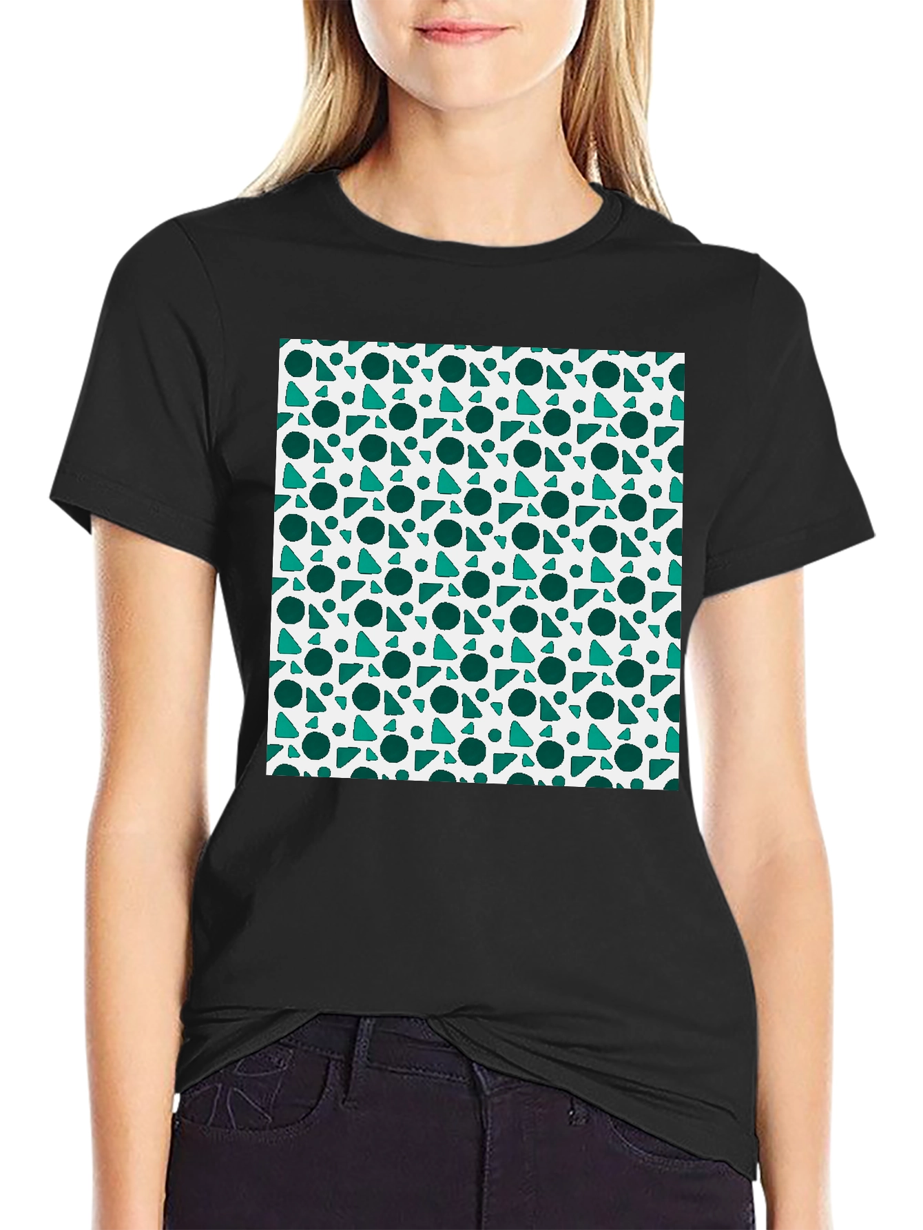 Geometric Pattern Tee - Cool Casual Style