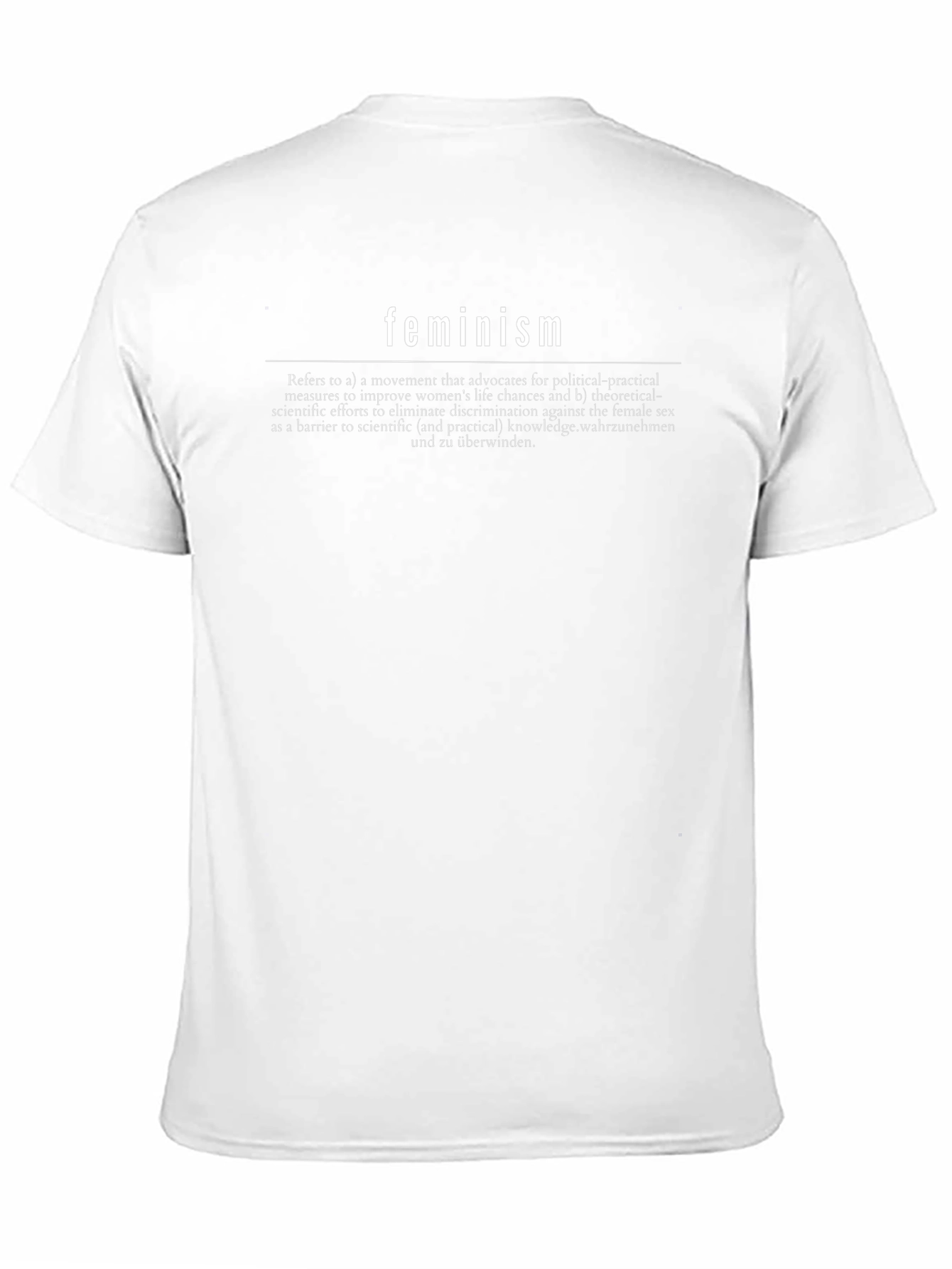 Feminism Definition T-Shirt - Black