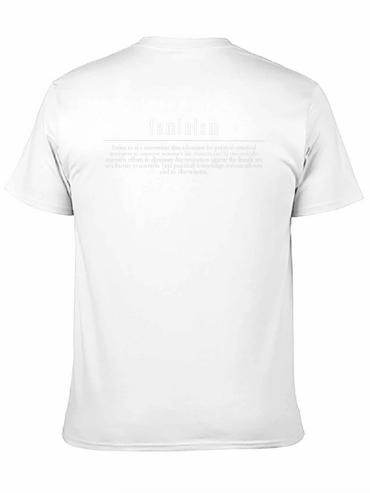 Feminism Definition T-Shirt - Black