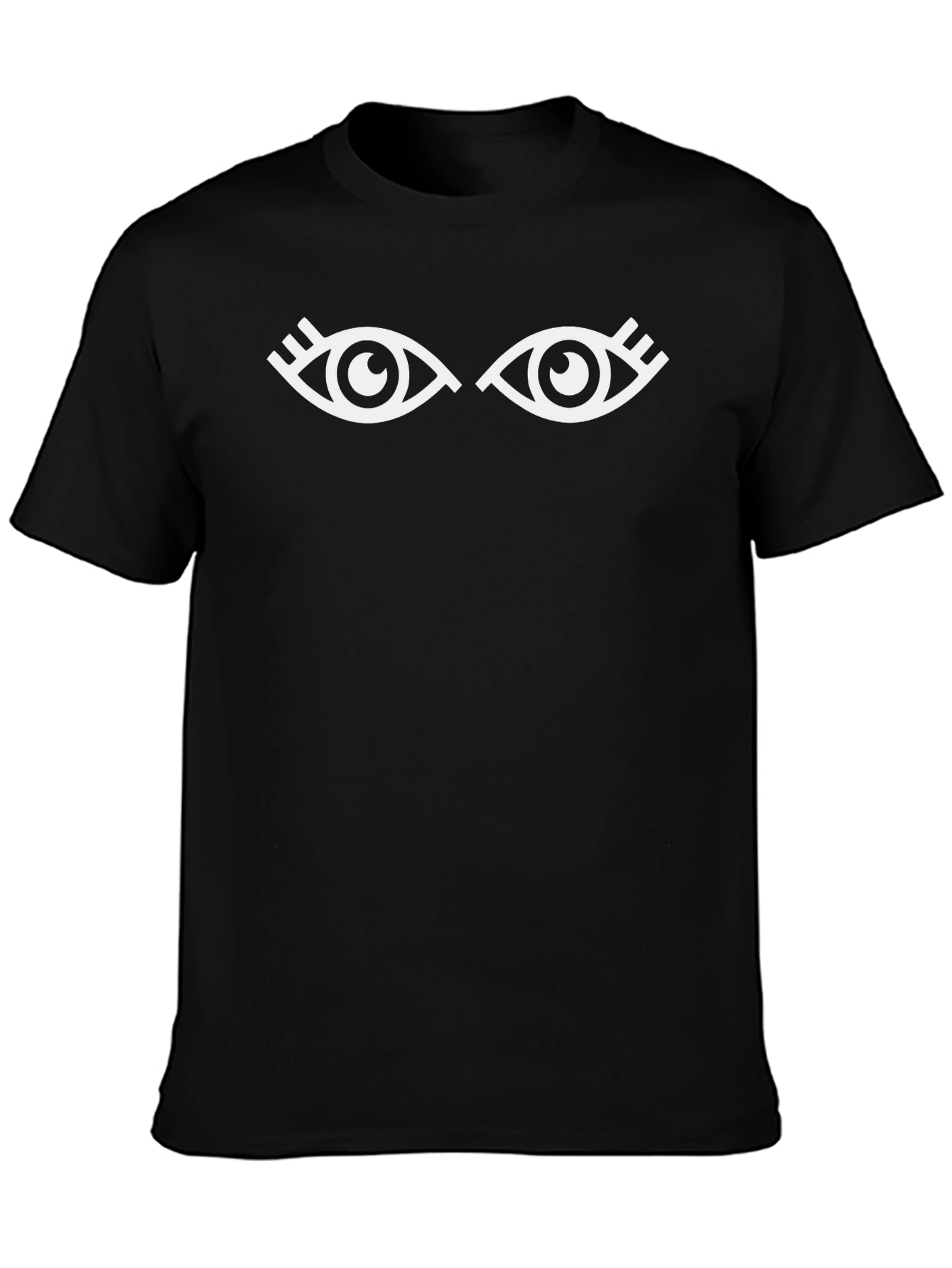 Eye Graphic Tee - Stylish Black Cotton T-Shirt