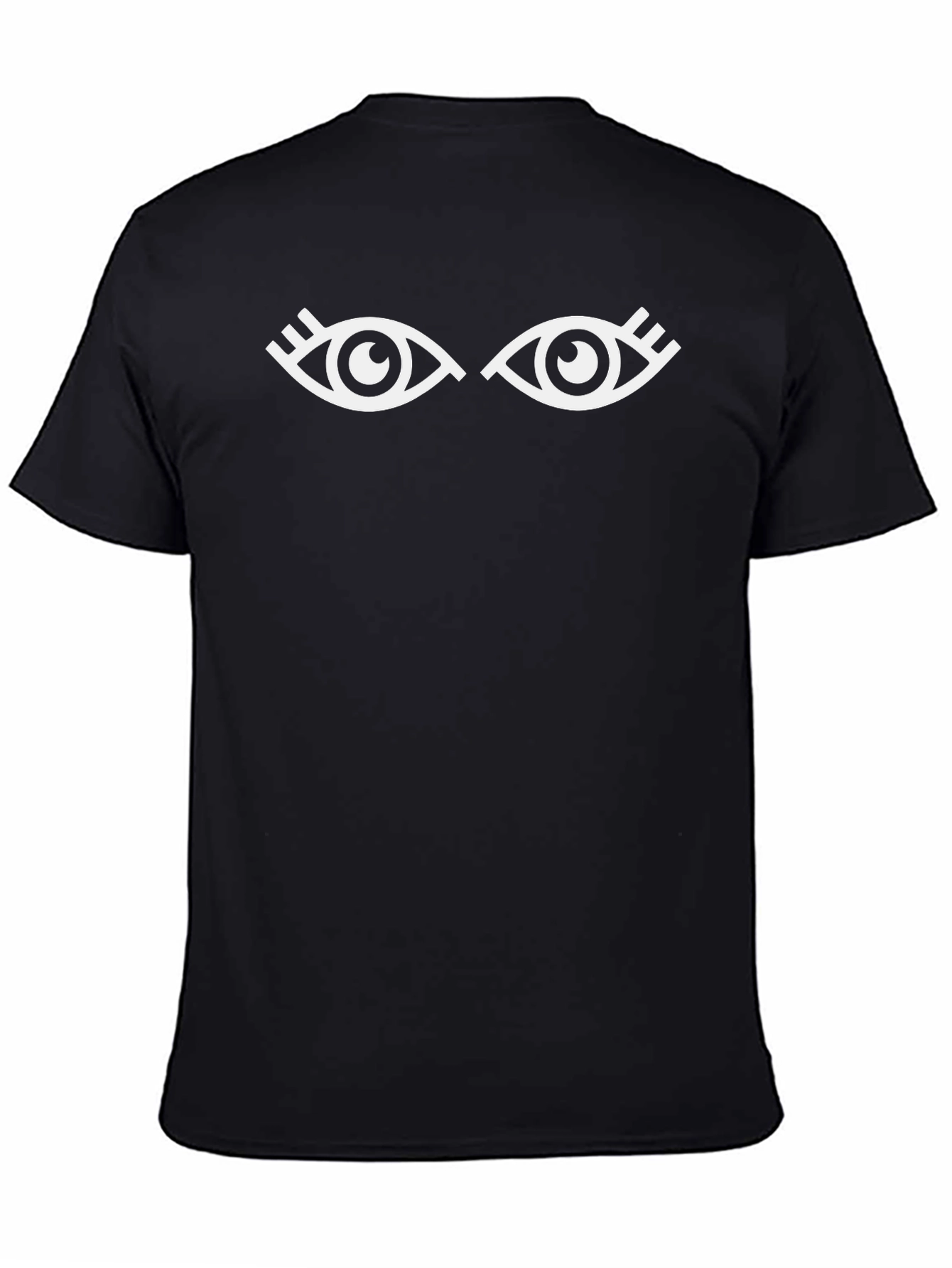 Eye Graphic Tee - Stylish Black Cotton T-Shirt