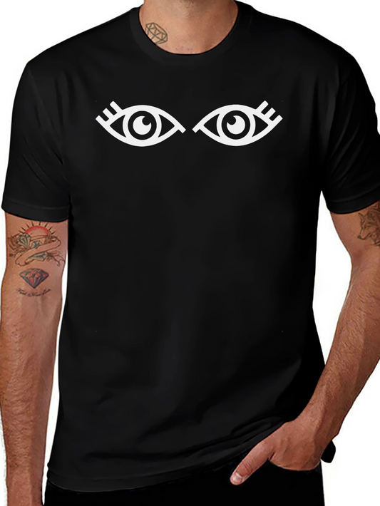 Eye Graphic Tee - Stylish Black Cotton T-Shirt