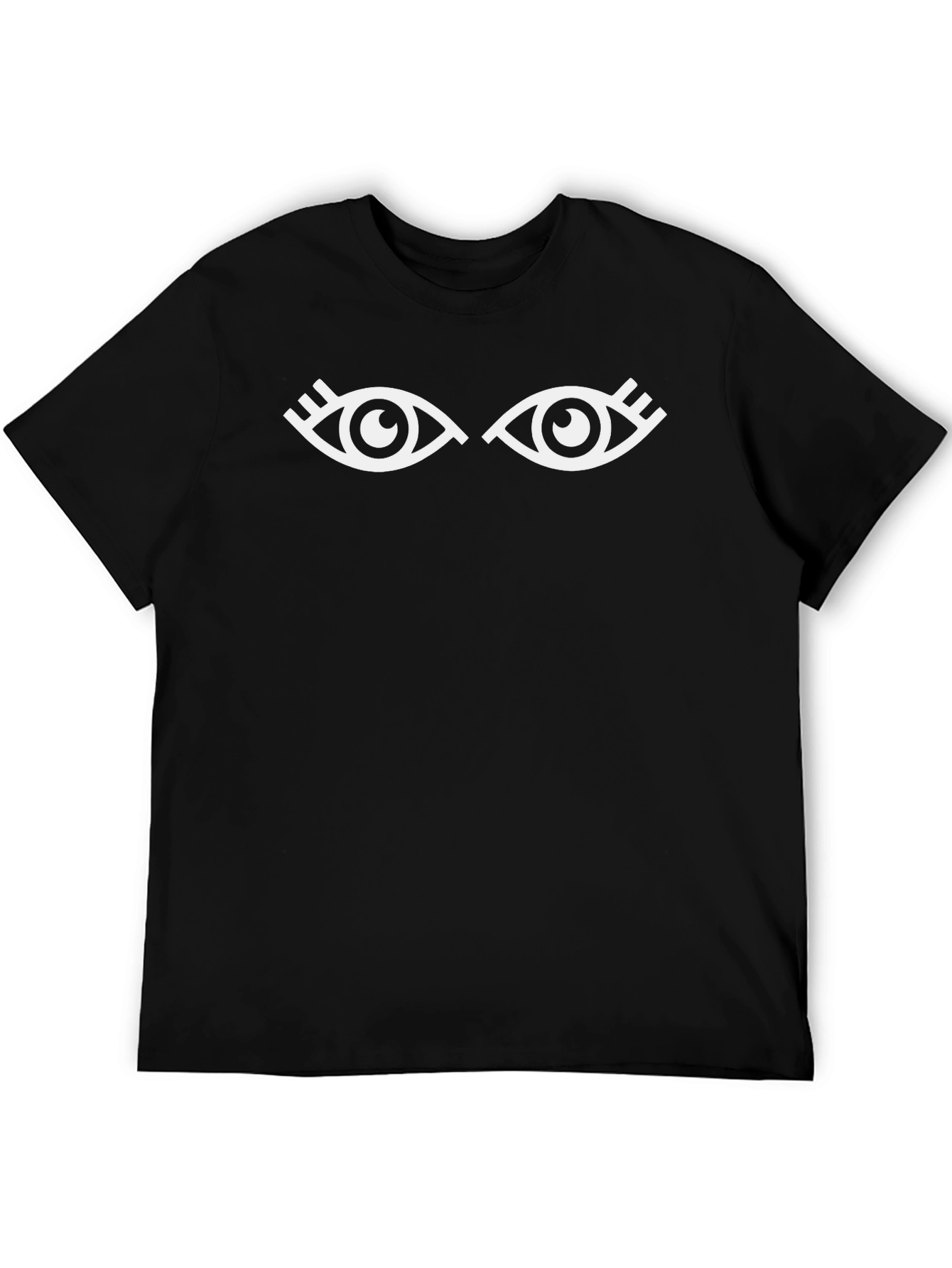 Eye Graphic Tee - Stylish Black Cotton T-Shirt