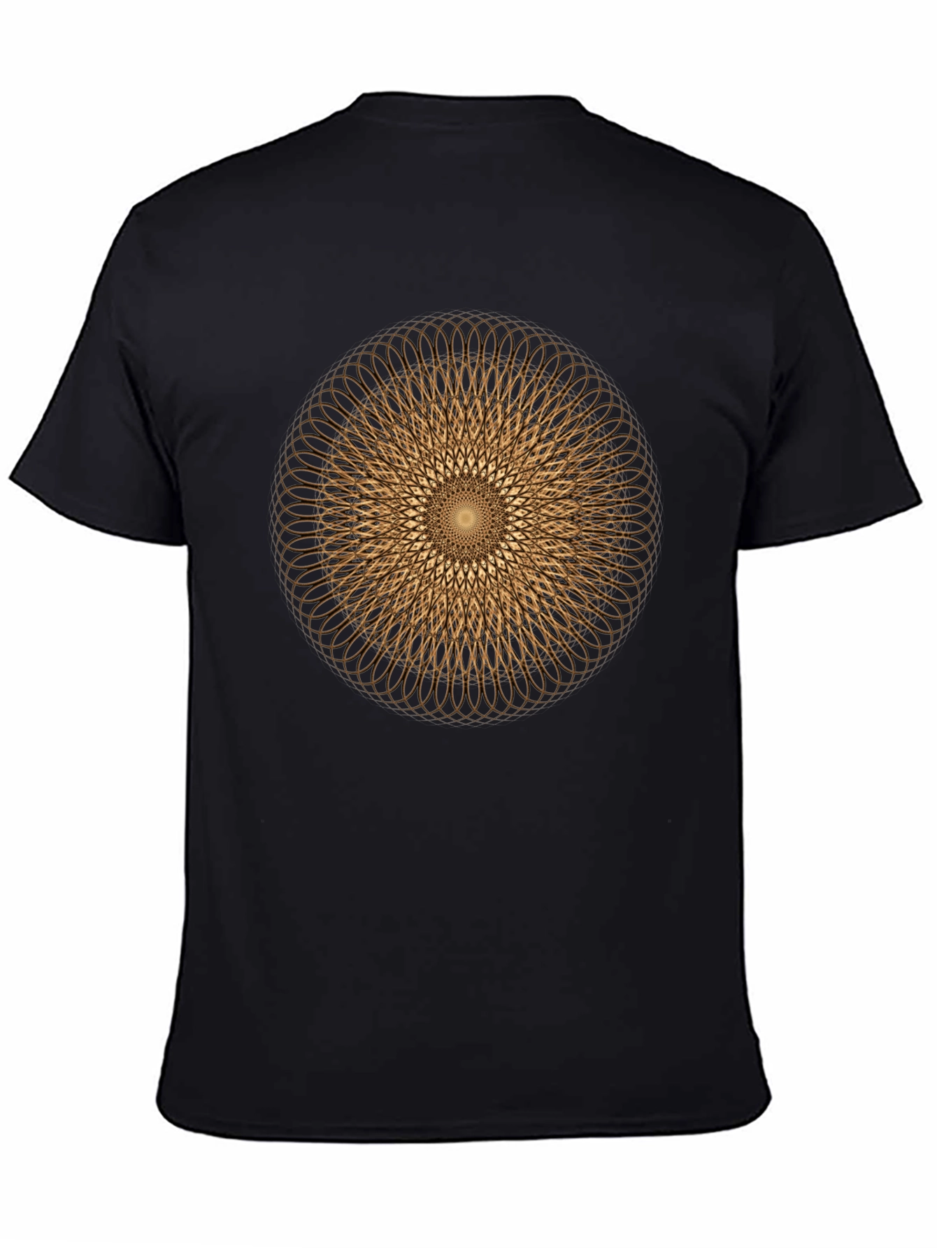 Geometric Circle Design Tee - Modern Graphic Print Shirt