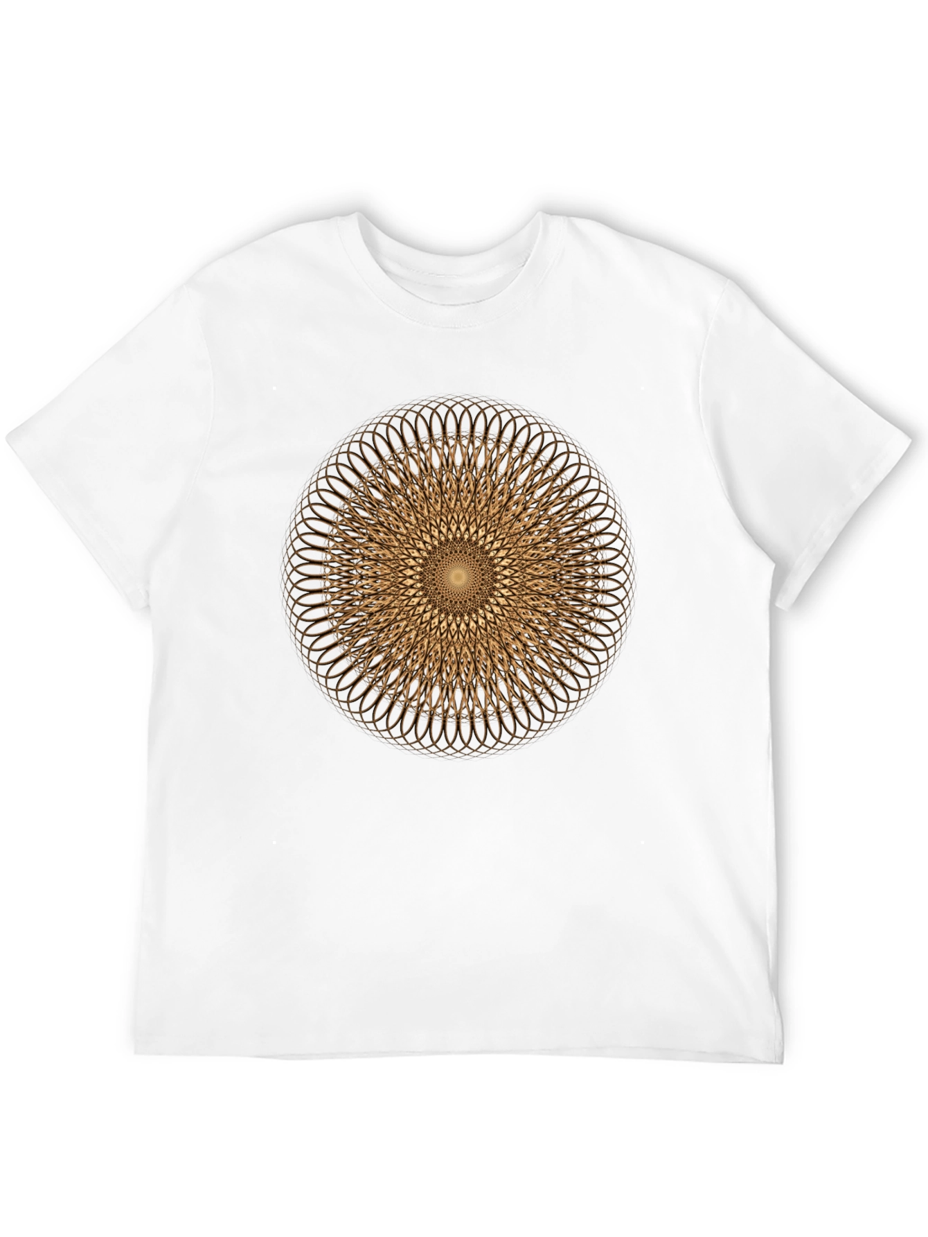 Geometric Circle Design Tee - Modern Graphic Print Shirt