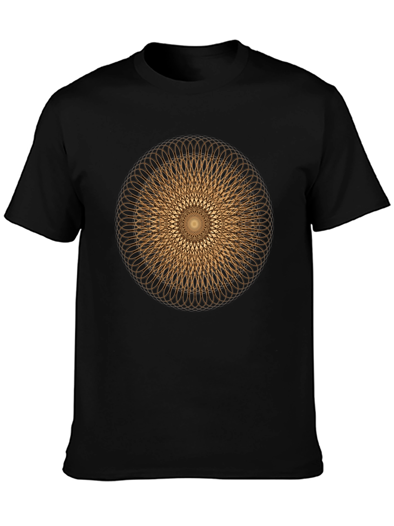 Geometric Circle Design Tee - Modern Graphic Print Shirt