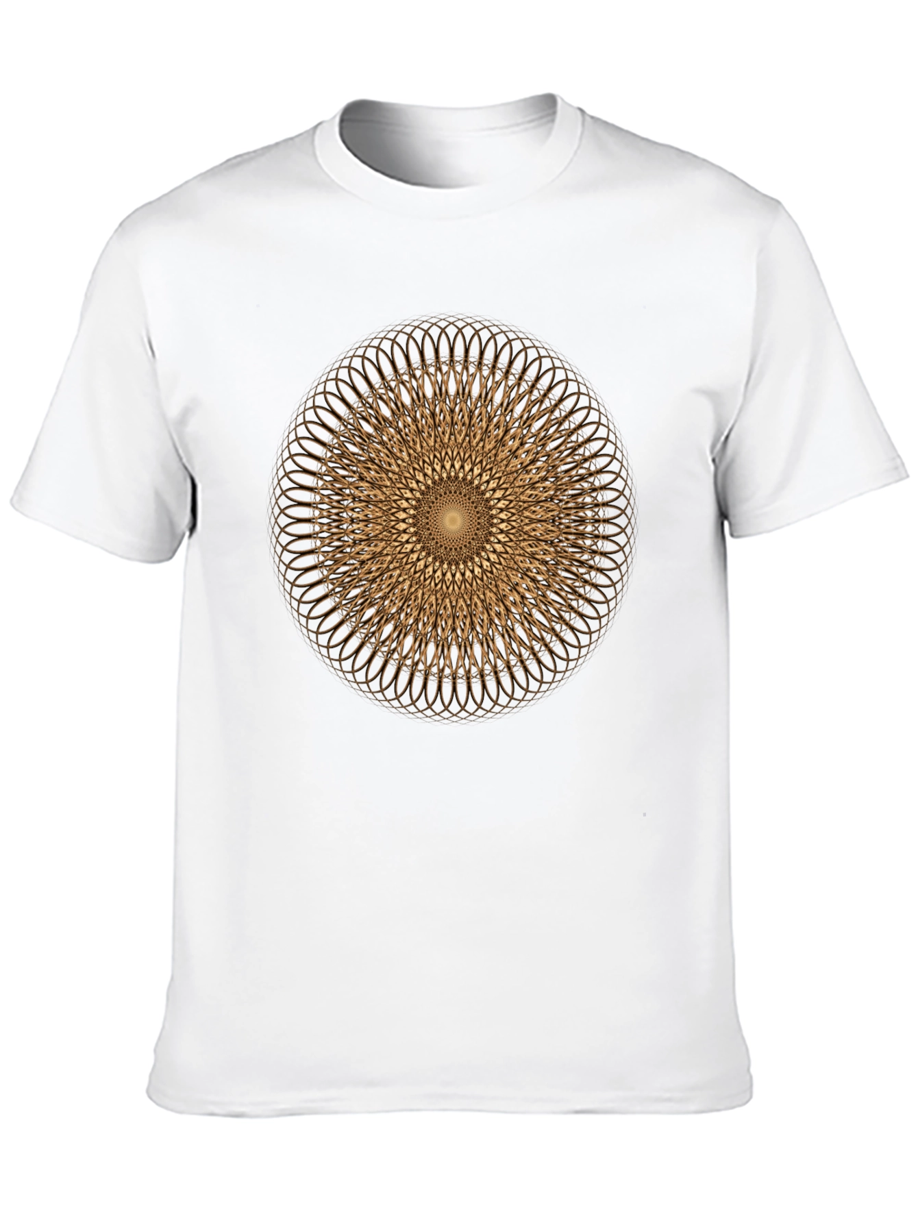 Geometric Circle Design Tee - Modern Graphic Print Shirt