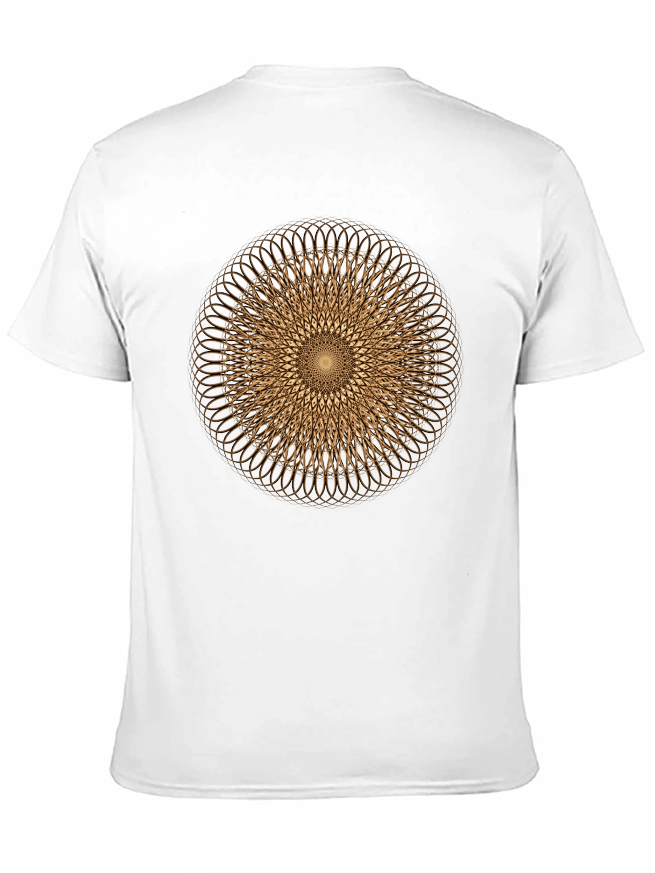 Geometric Circle Design Tee - Modern Graphic Print Shirt