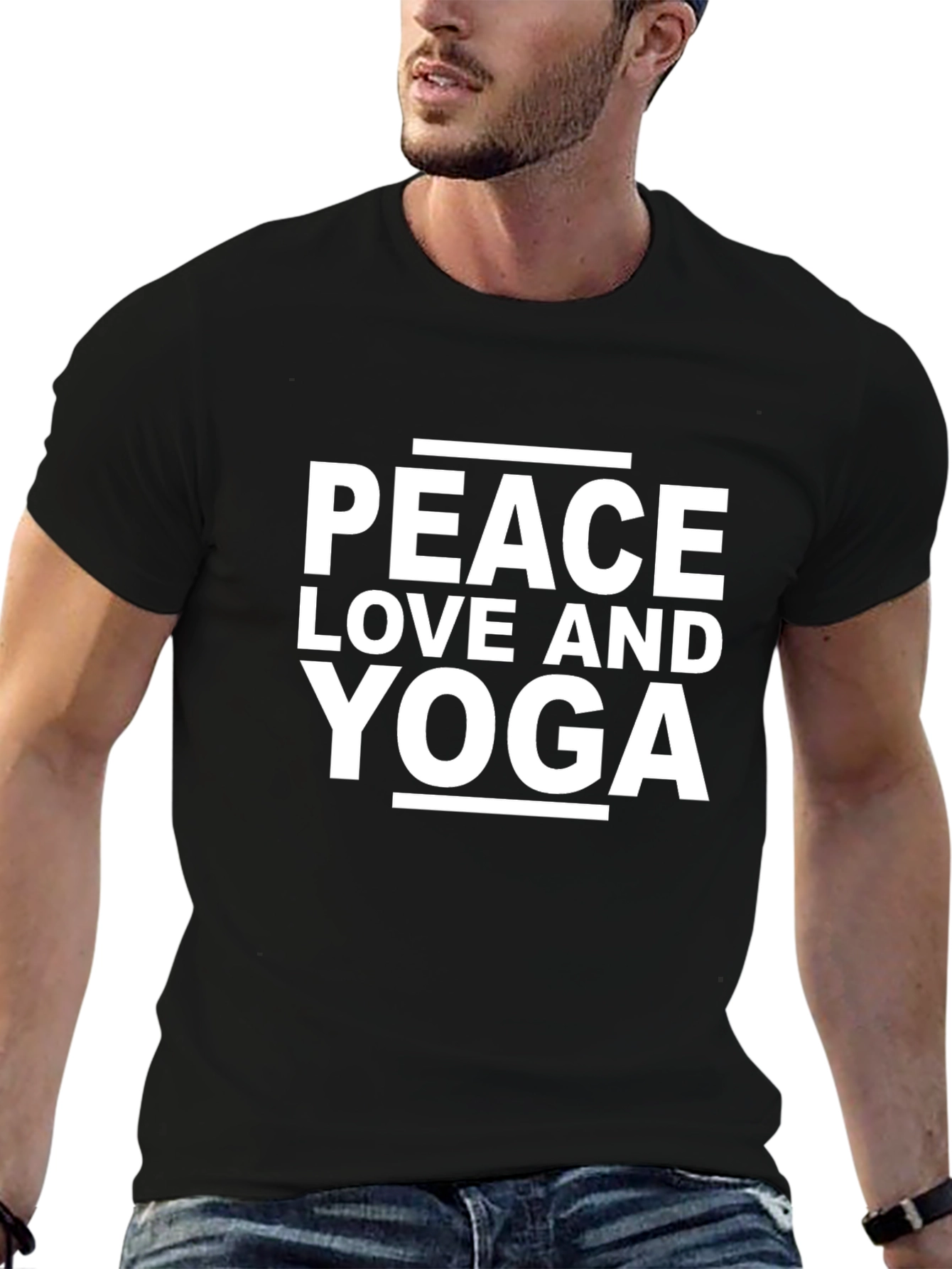 Peace Love Yoga Graphic Tee