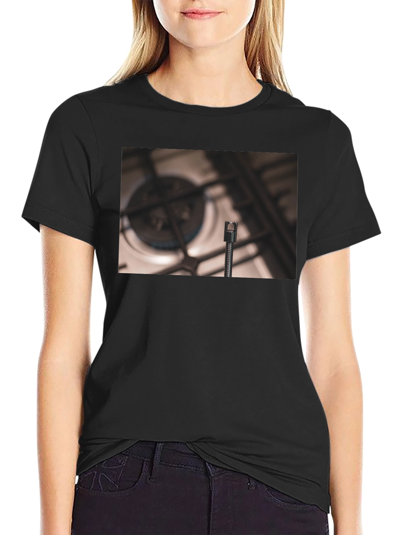 Novelty T-Shirt with Kitchen Burner Graphic