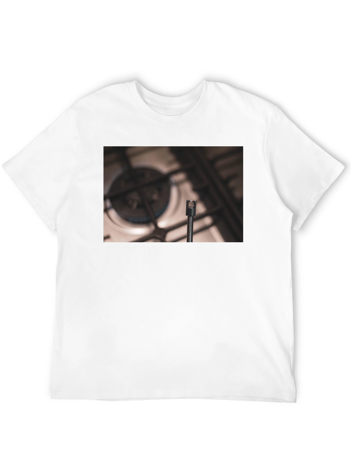 Novelty T-Shirt with Kitchen Burner Graphic
