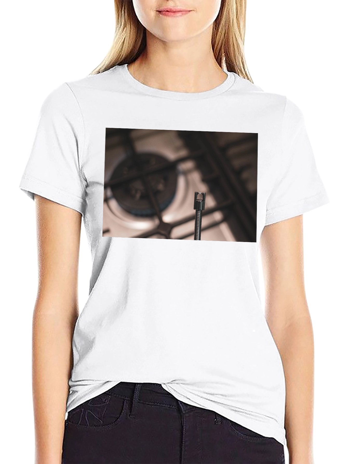 Novelty T-Shirt with Kitchen Burner Graphic