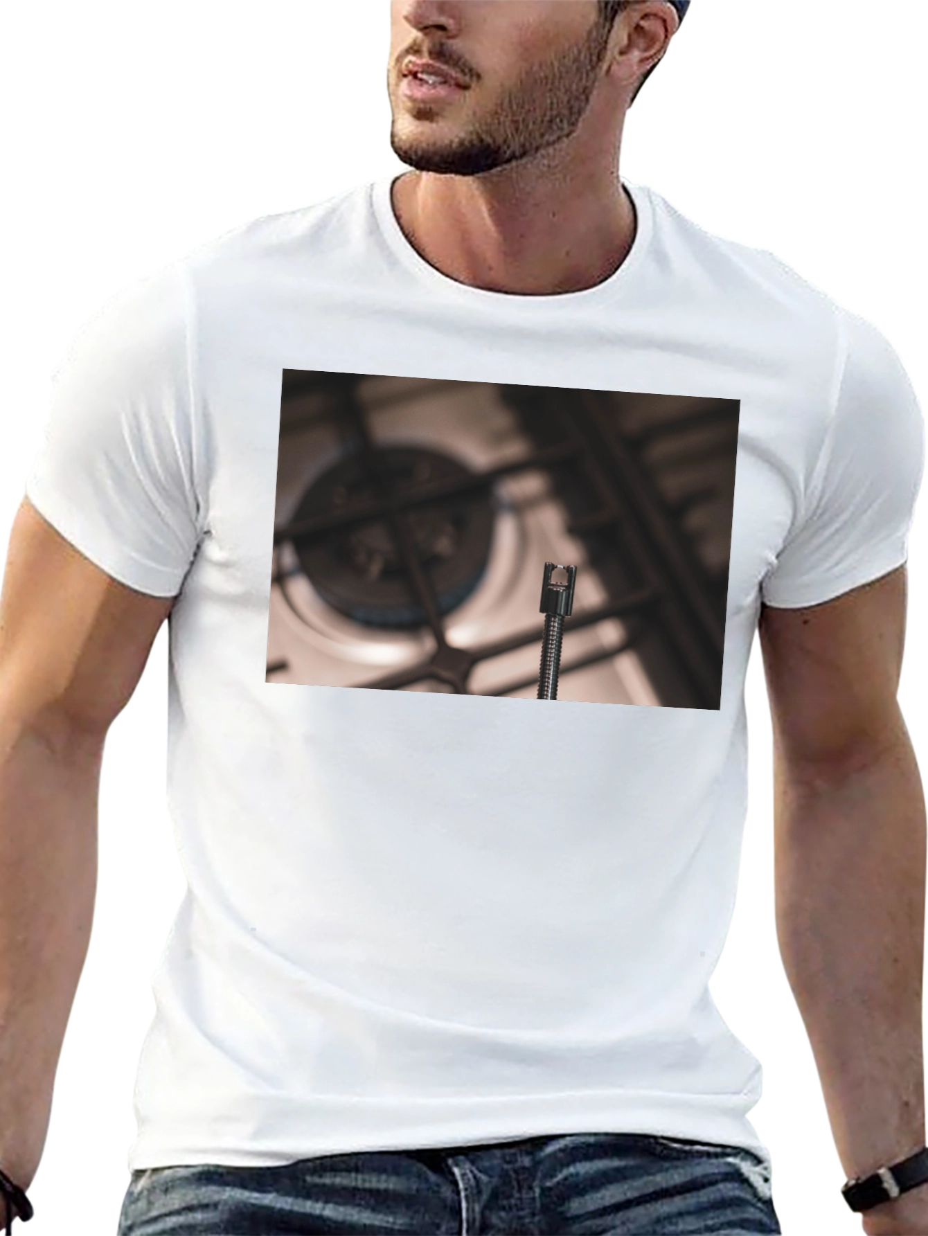 Novelty T-Shirt with Kitchen Burner Graphic