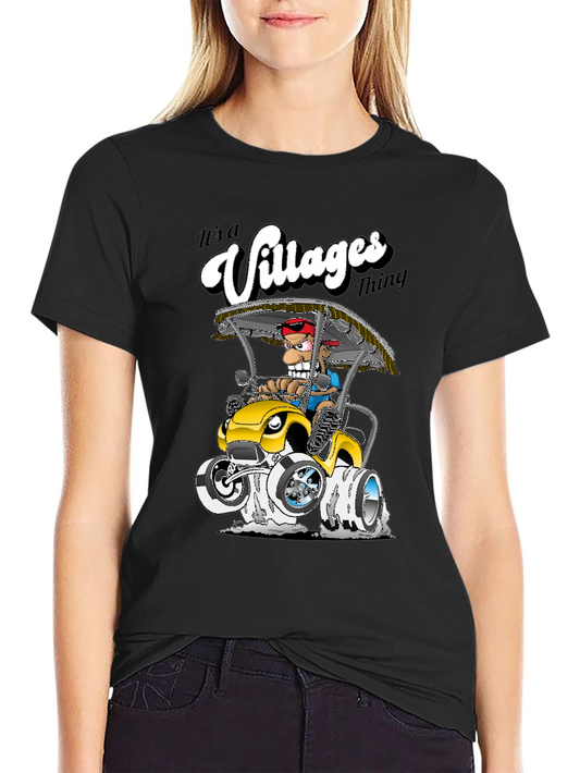 The Villages Thing T-Shirt - Cartoon Golf Cart