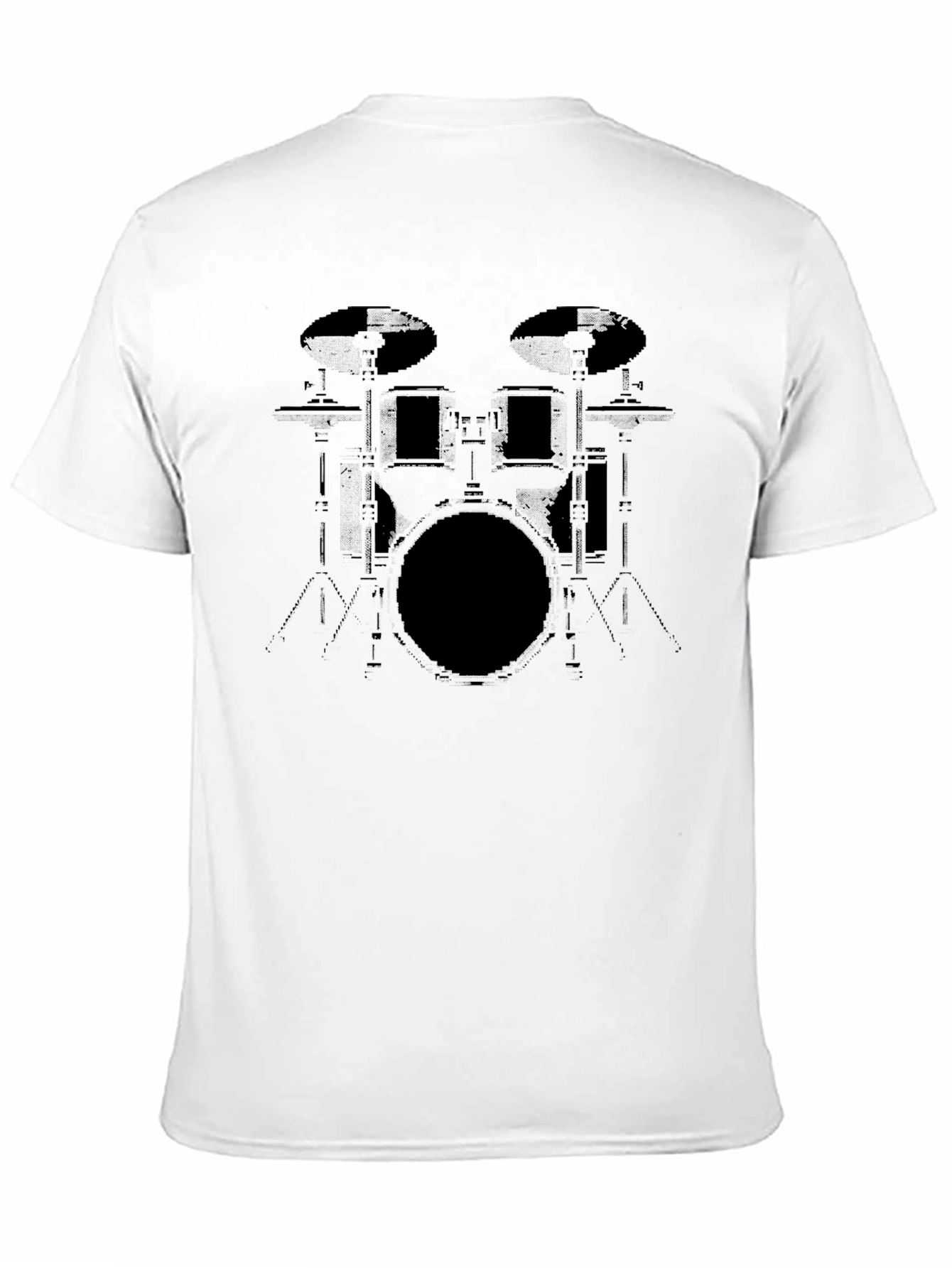 Drum Kit Graphic Tee - Musicians Black T-Shirt