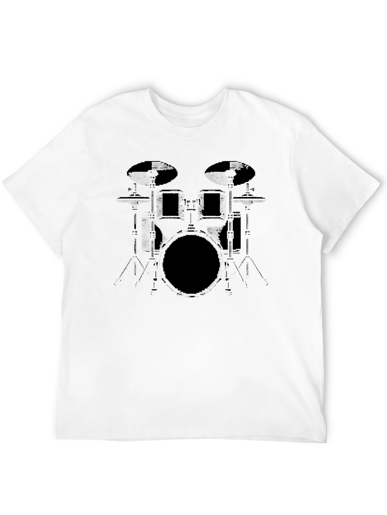Drum Kit Graphic Tee - Musicians Black T-Shirt