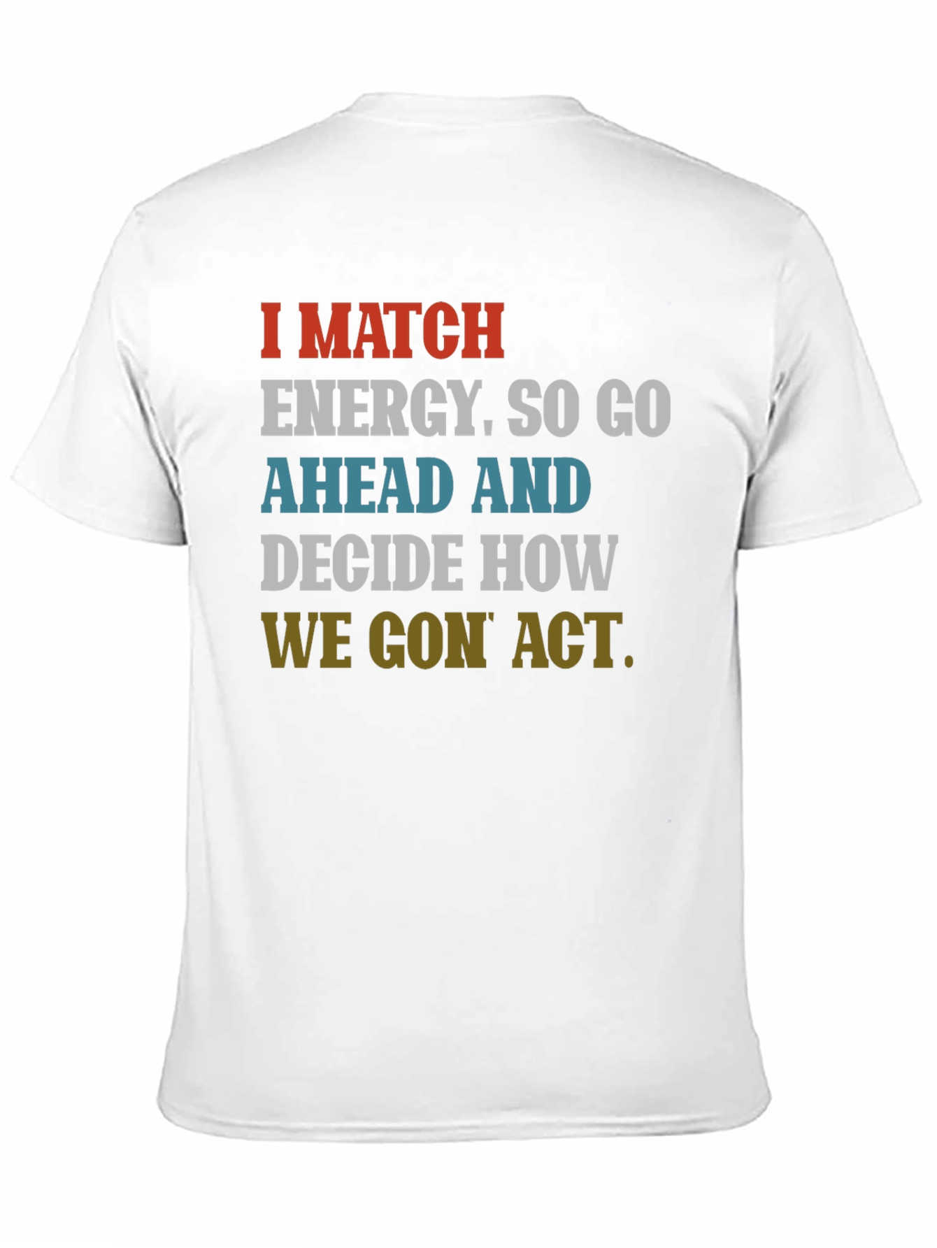 Match Energy Graphic T-Shirt - Black
