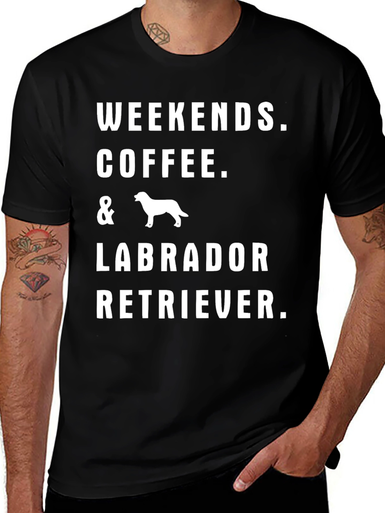 Weekend Coffee Labrador Retriever T-Shirt