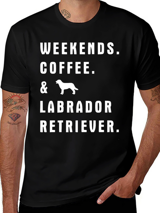 Weekend Coffee Labrador Retriever T-Shirt