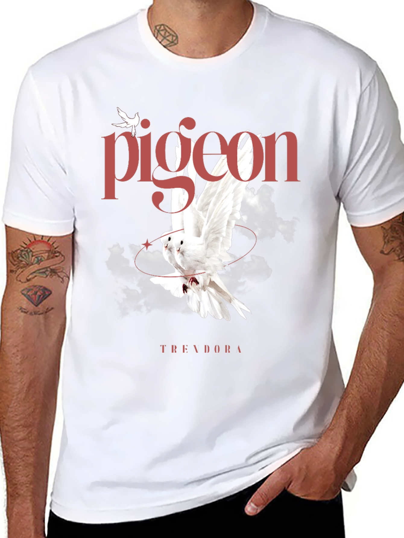 Pigeon Graphic Black T-Shirt - Trending Now!