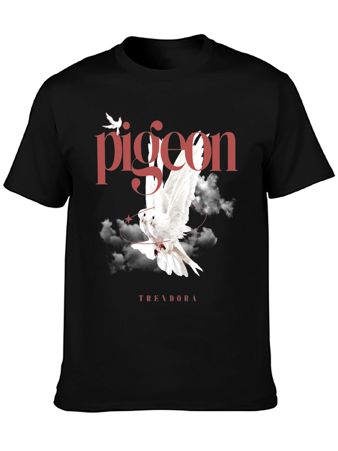 Pigeon Graphic Black T-Shirt - Trending Now!