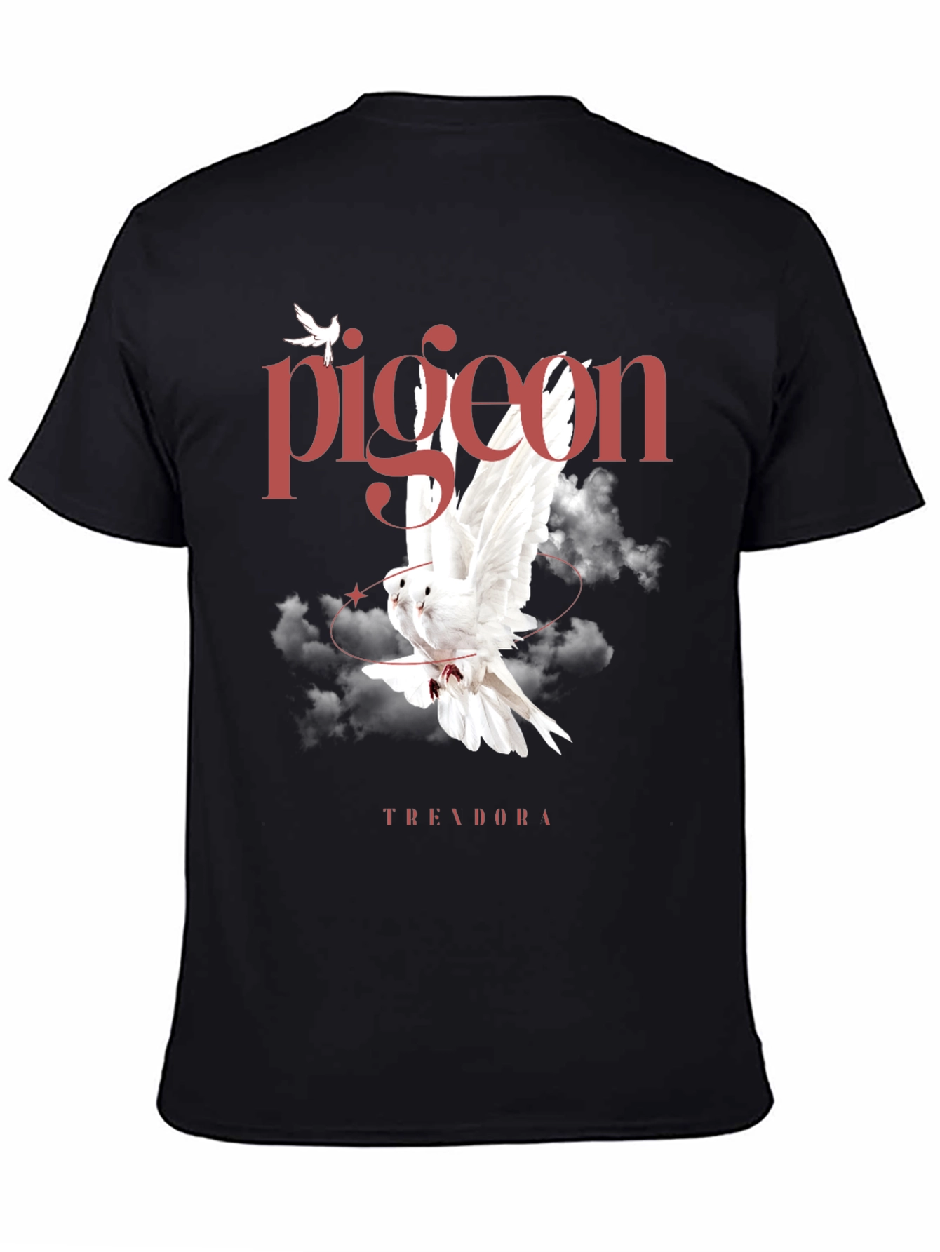 Pigeon Graphic Black T-Shirt - Trending Now!