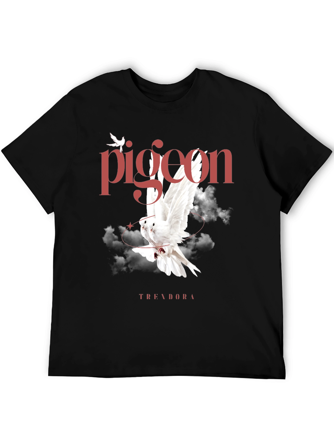 Pigeon Graphic Black T-Shirt - Trending Now!