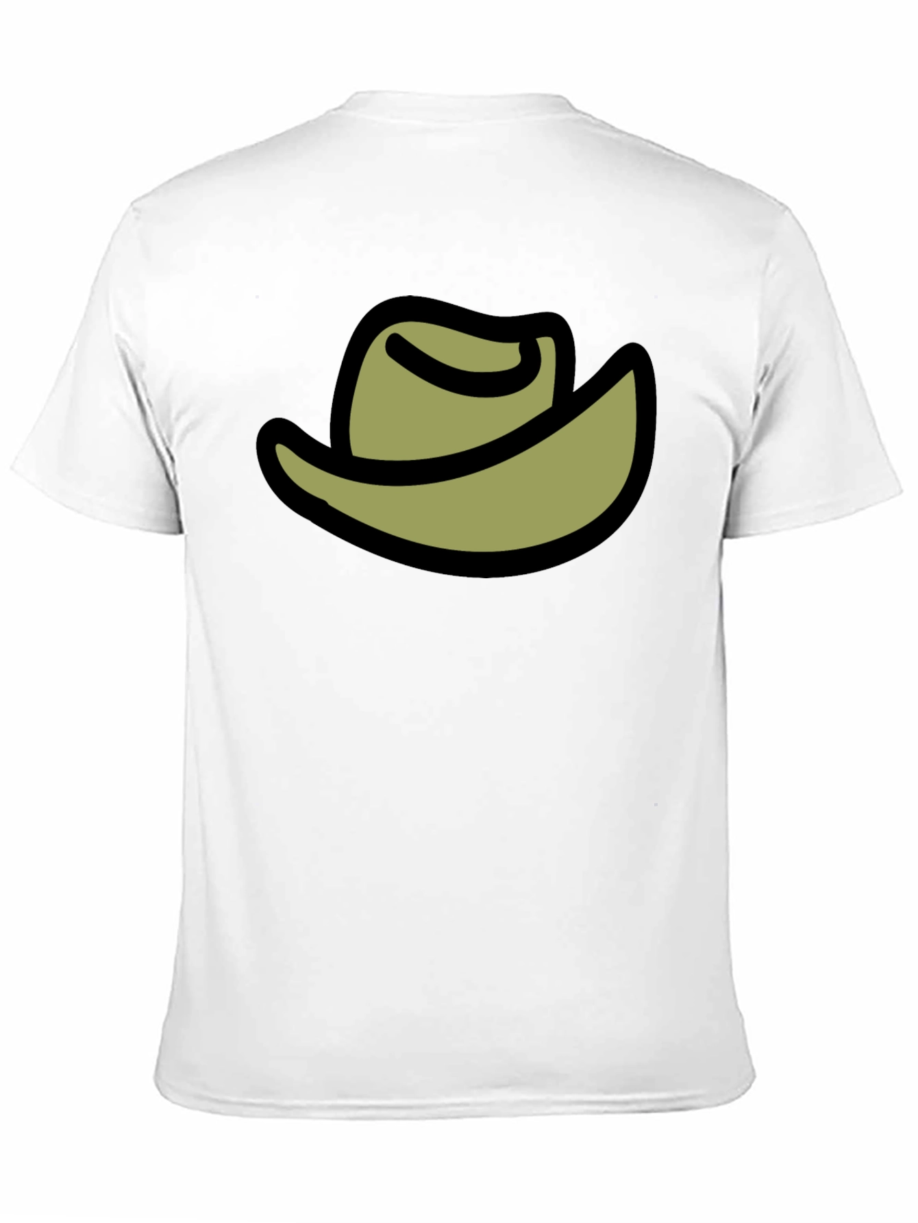Cowboy Hat Graphic Tee - Black Cotton Blend