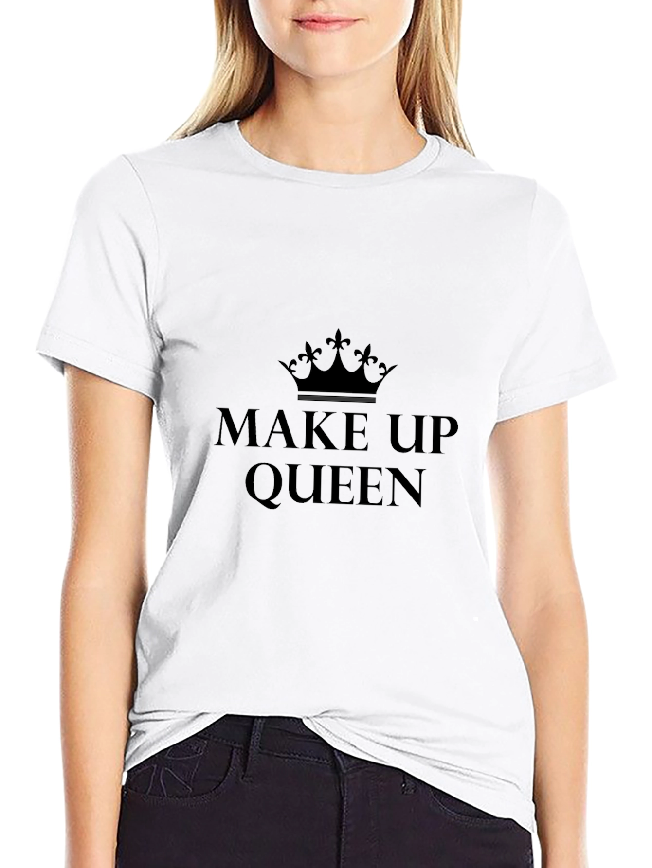 Make Up Queen Graphic Tee - Black T-Shirt
