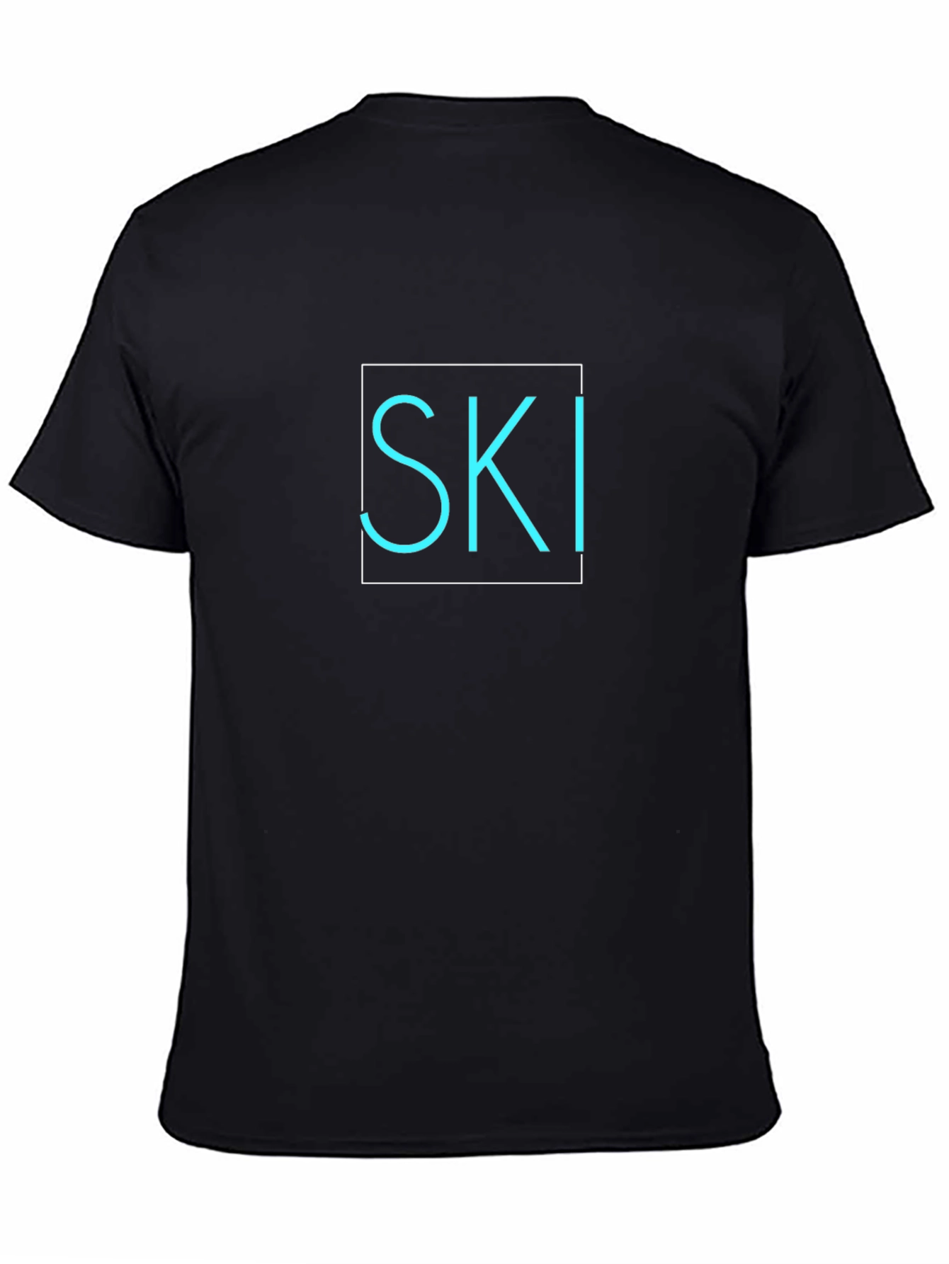 SKI Graphic Tee - Cool Aqua Design