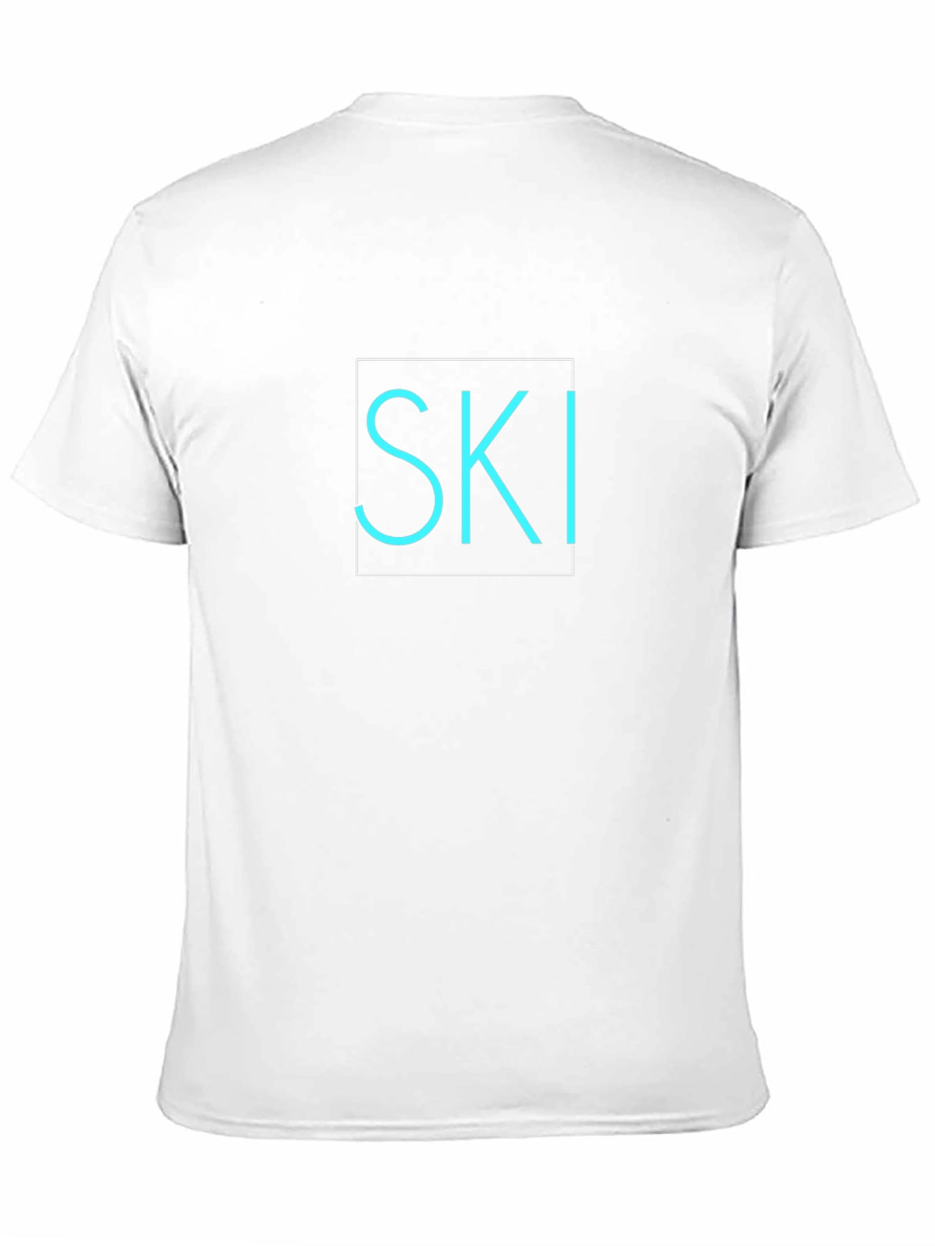 SKI Graphic Tee - Cool Aqua Design