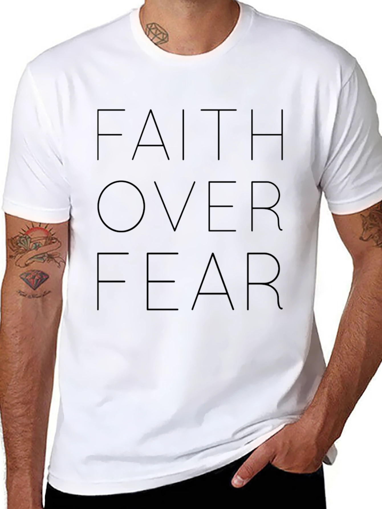 Faith Over Fear Graphic T-Shirt
