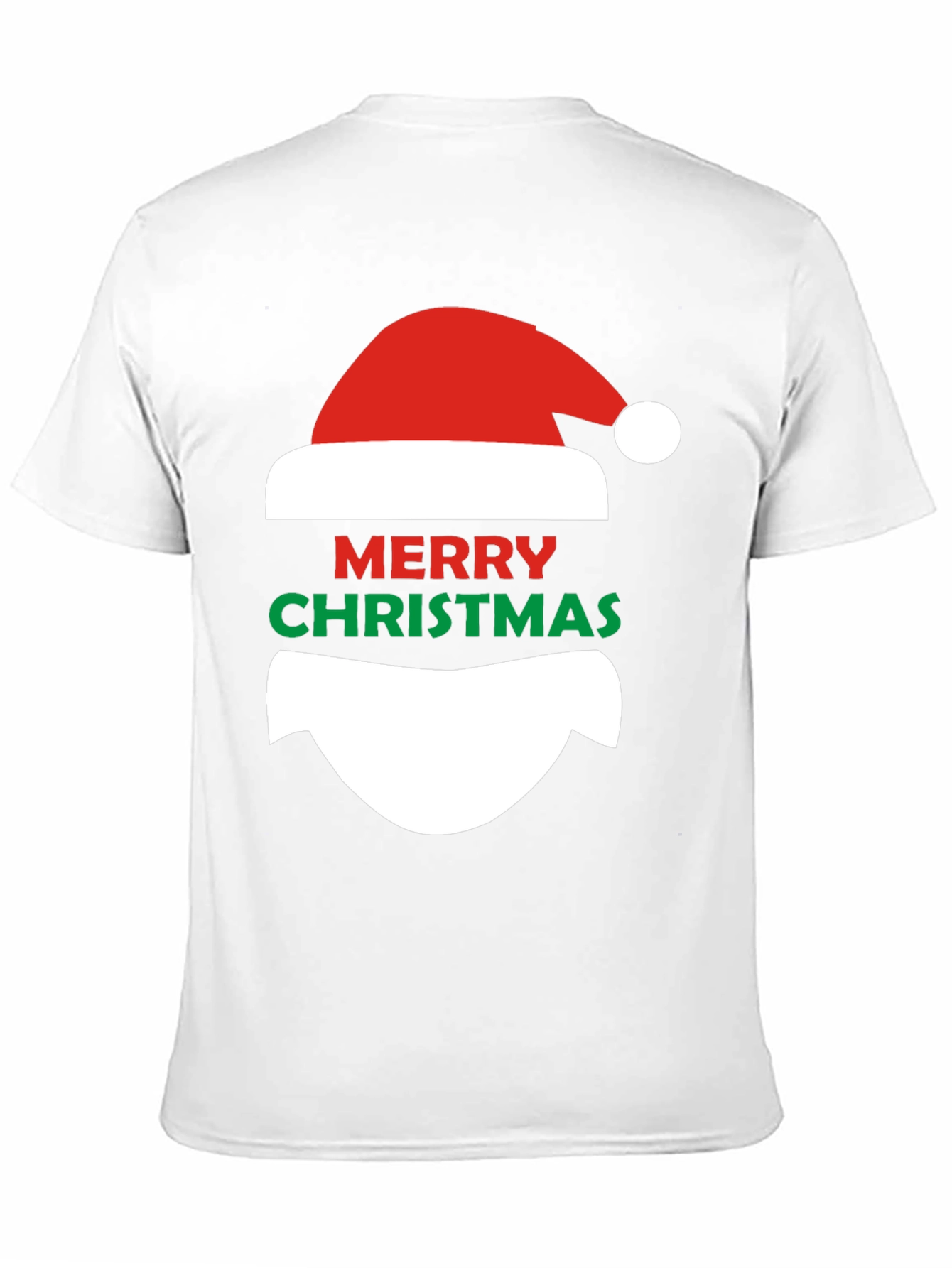 Merry Christmas Santa Face Graphic T-Shirt