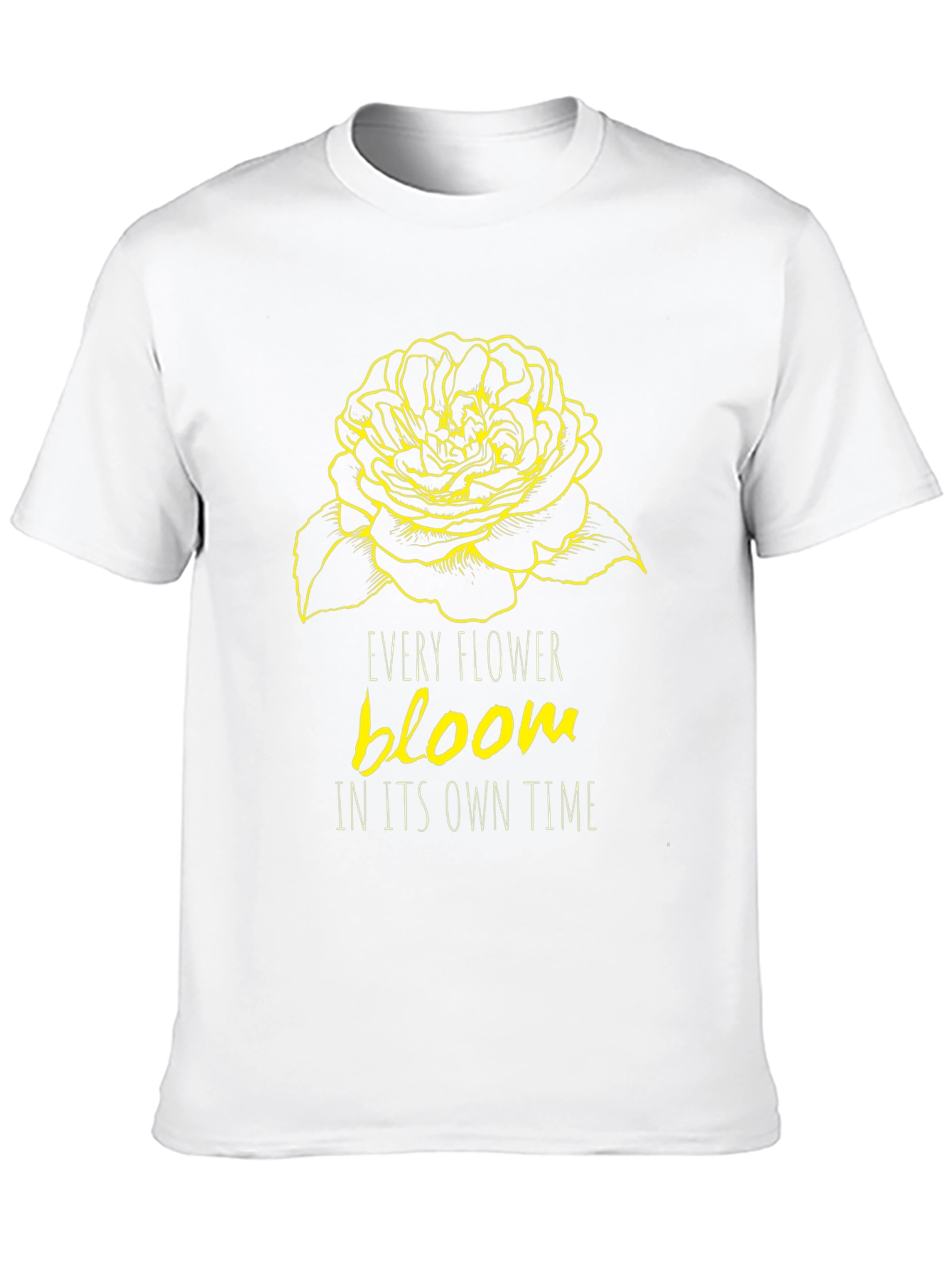 Floral Bloom T-Shirt - Inspirational Graphic Tee